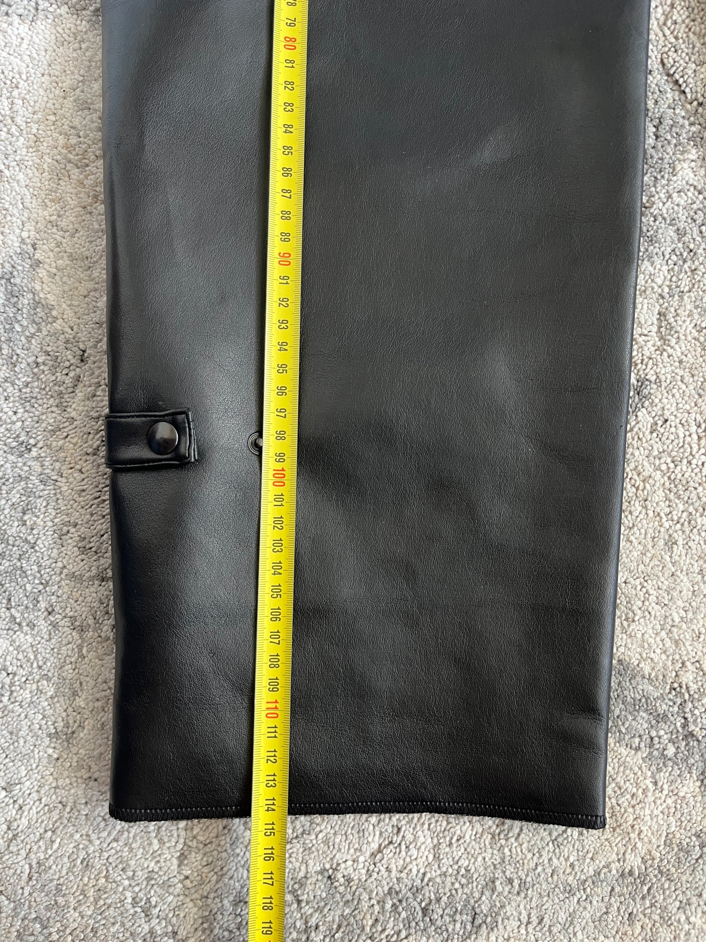 Armani 1990's vinyl motorcycle patchs pants