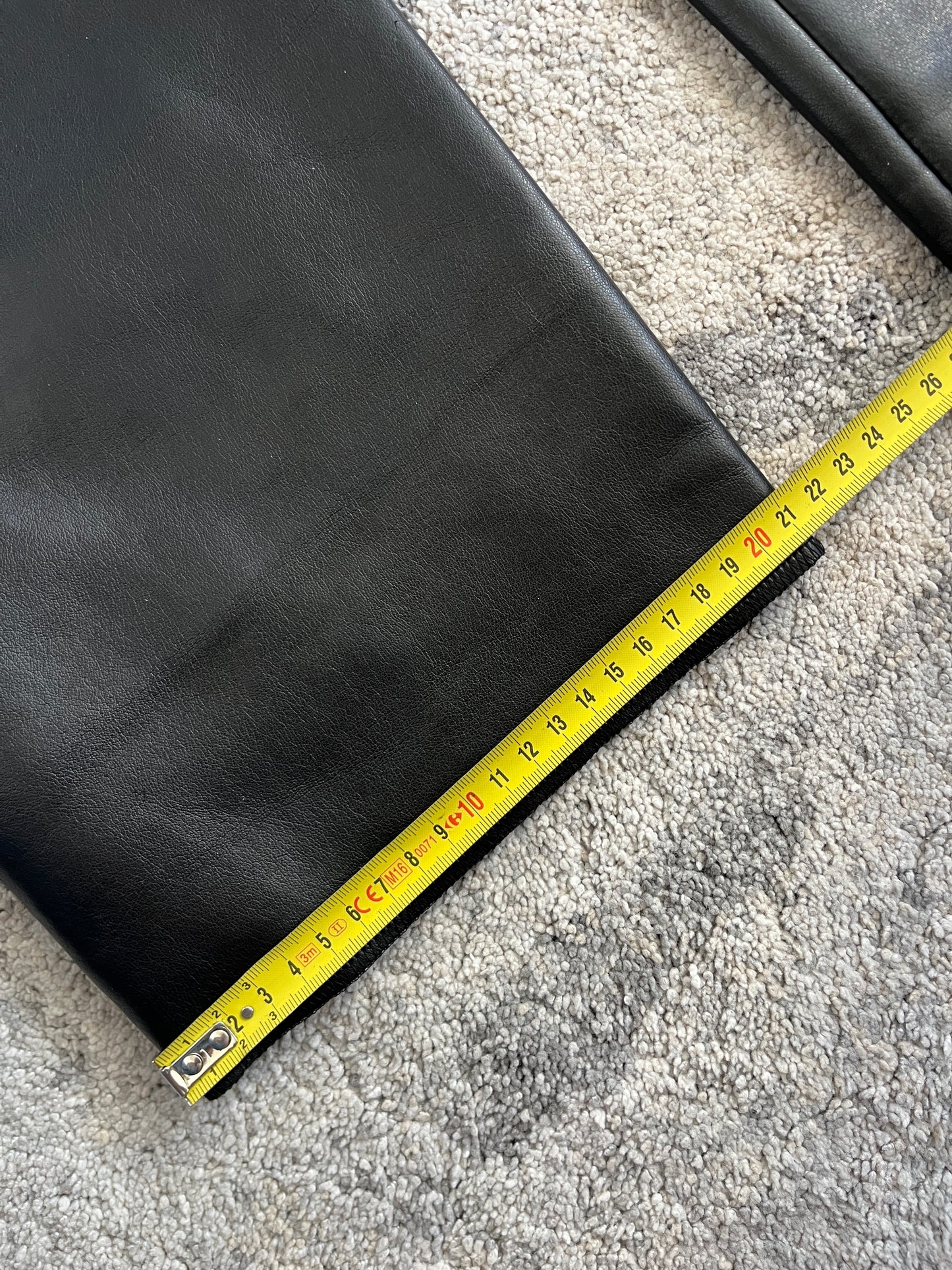 Armani 1990's vinyl motorcycle patchs pants