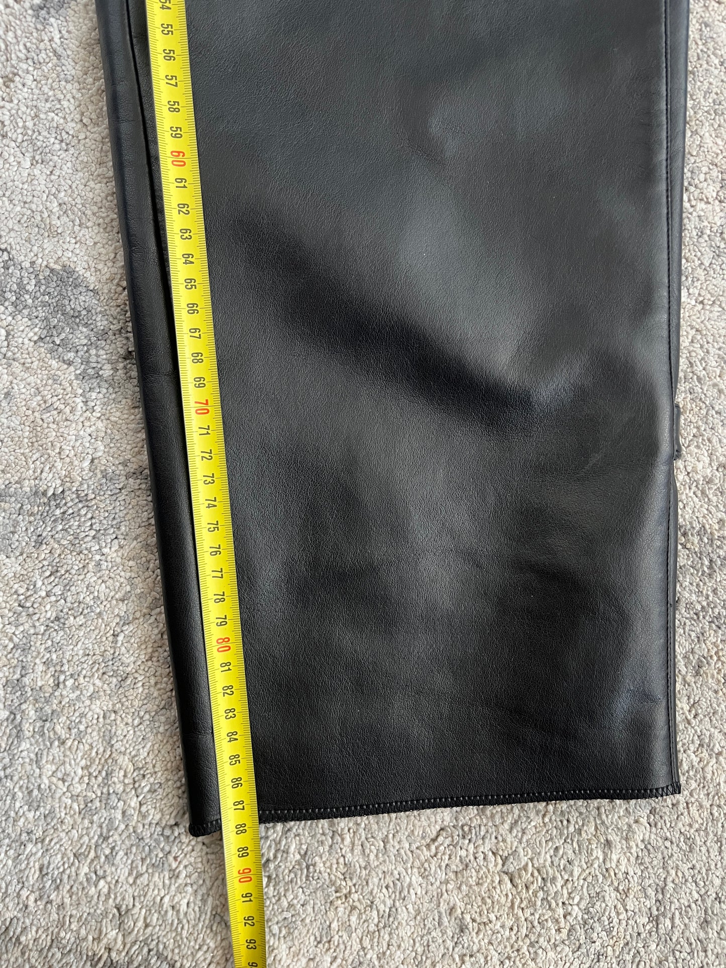 Armani 1990's vinyl motorcycle patchs pants