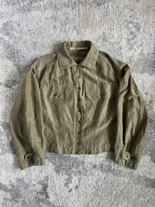 Miu Miu SS1994 silk & linen trucker jacket