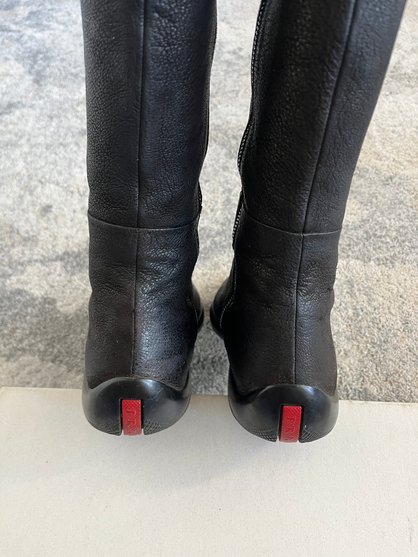 Prada 2000's leather boots