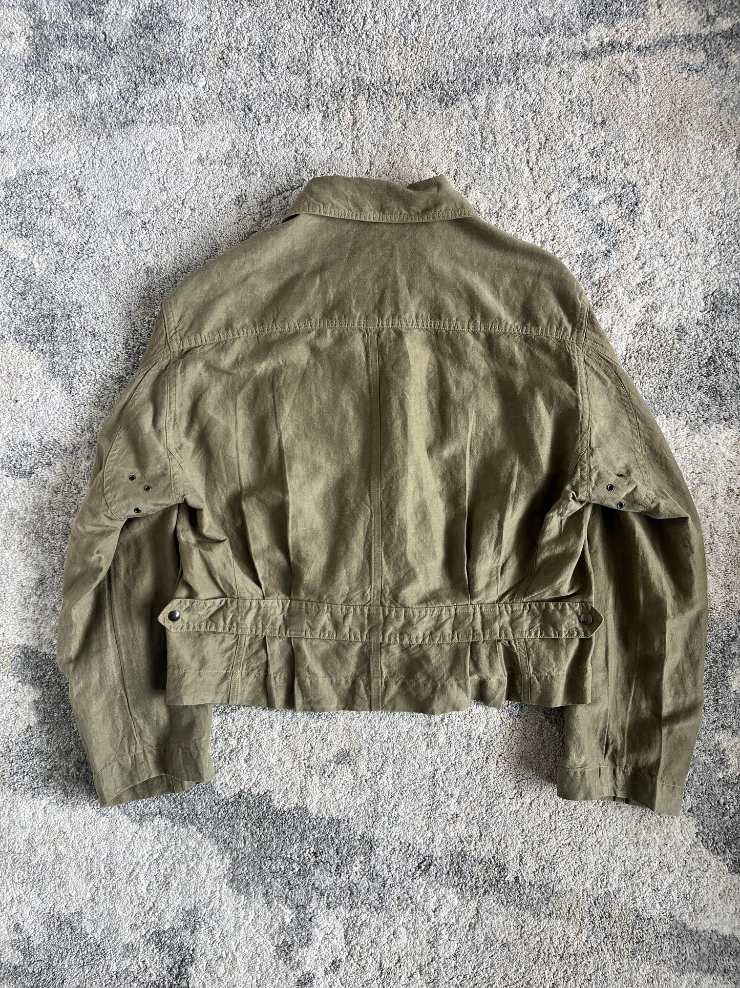 Miu Miu SS1994 silk & linen trucker jacket