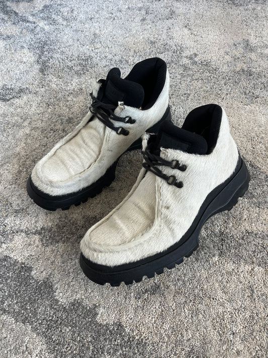 Prada 2000's pony hair shoes