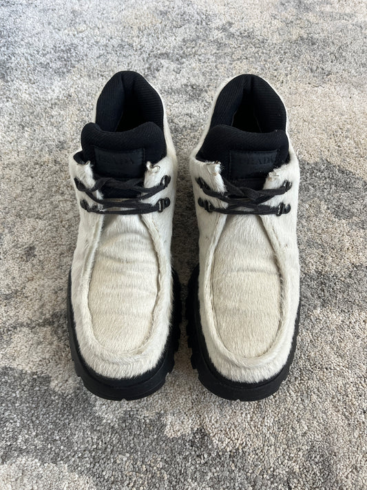 Prada 2000's pony hair shoes