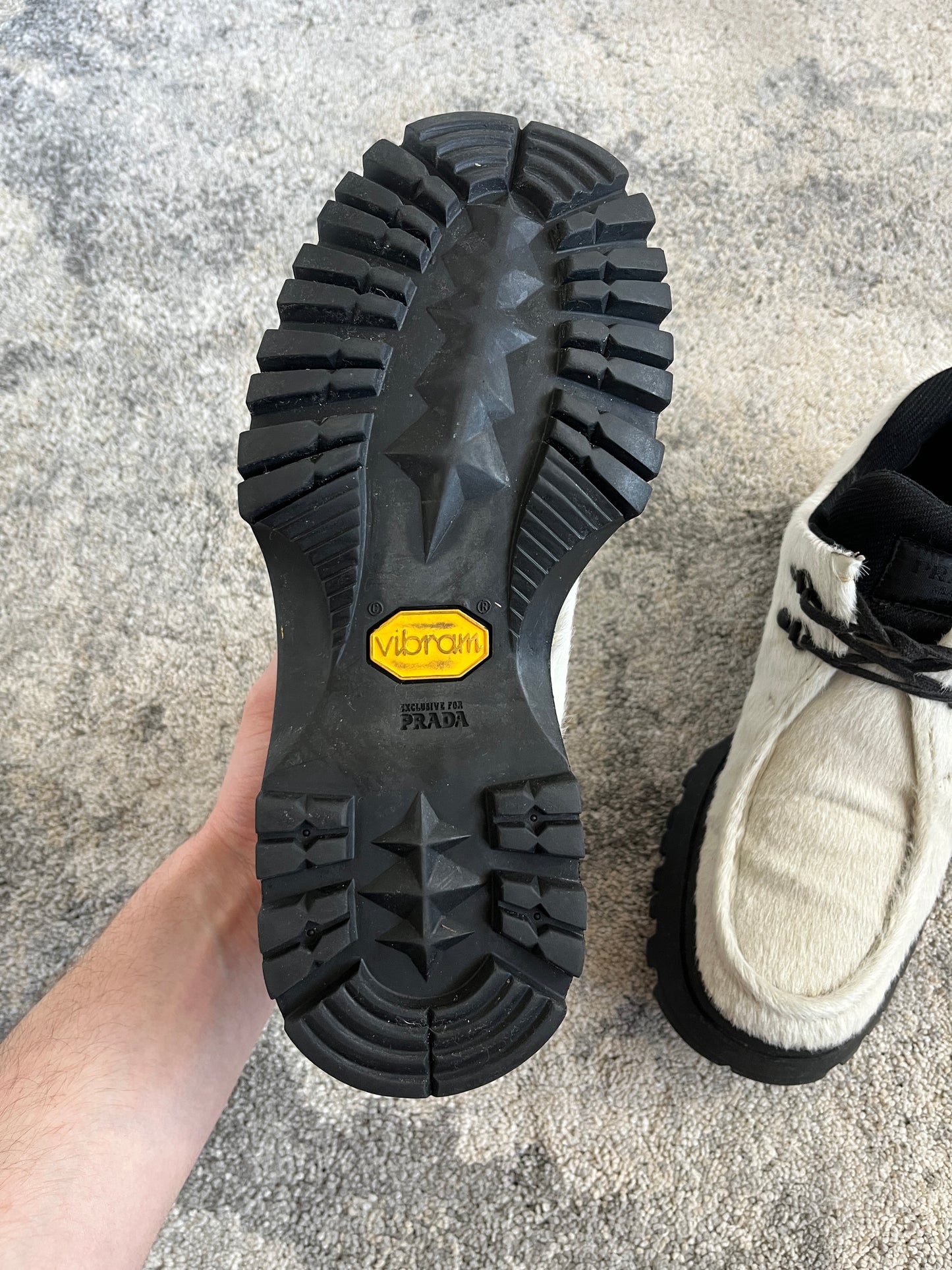 Prada 2000's pony hair shoes