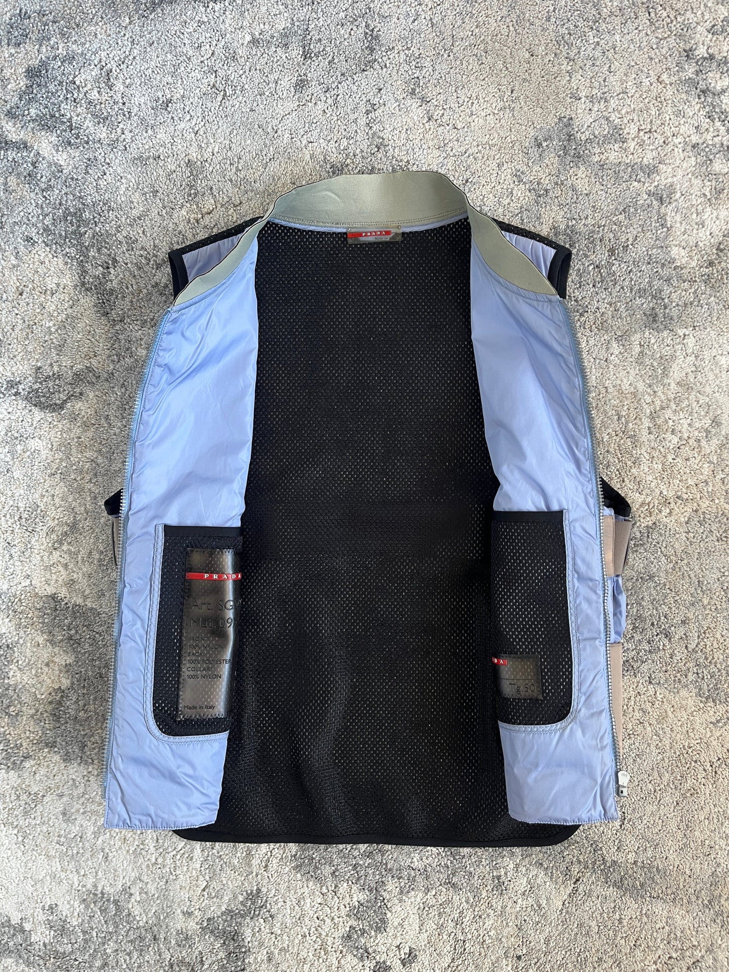 Prada SS2000 nylon & mesh vest
