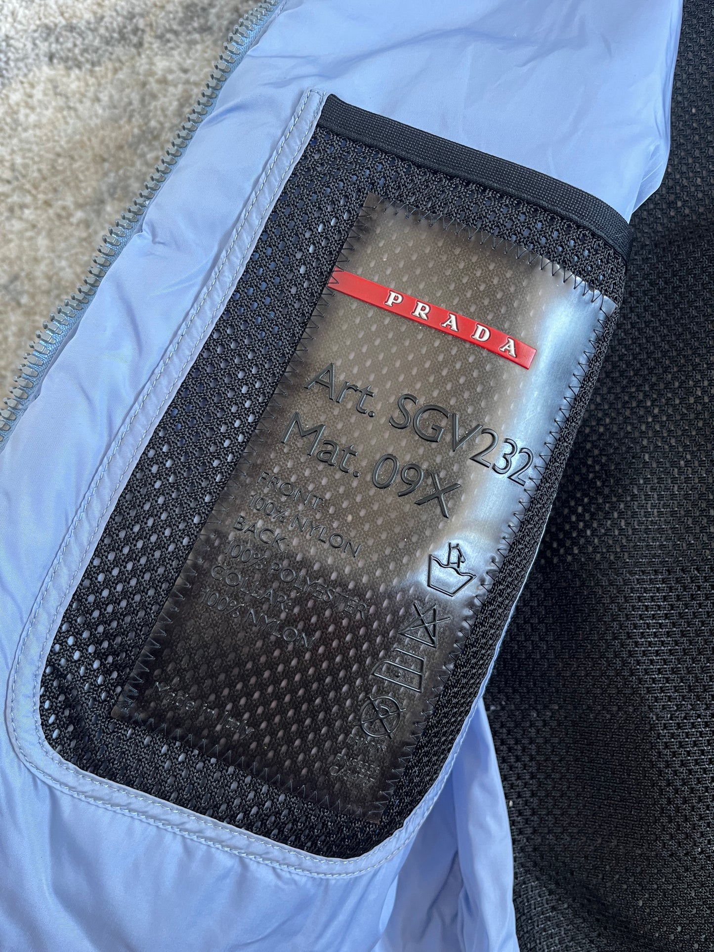 Prada SS2000 nylon & mesh vest