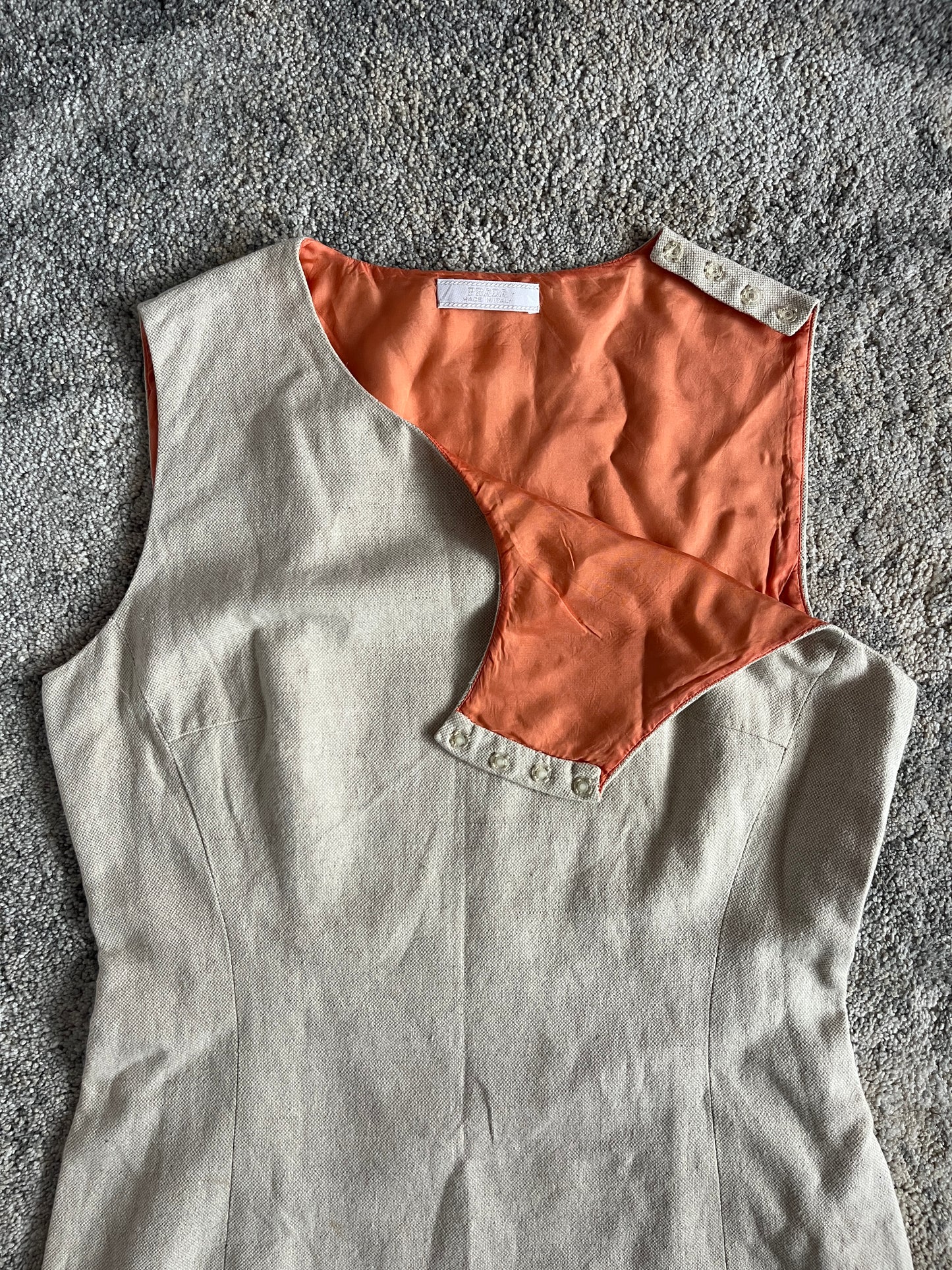 Prada 1990's linen & cotton dress
