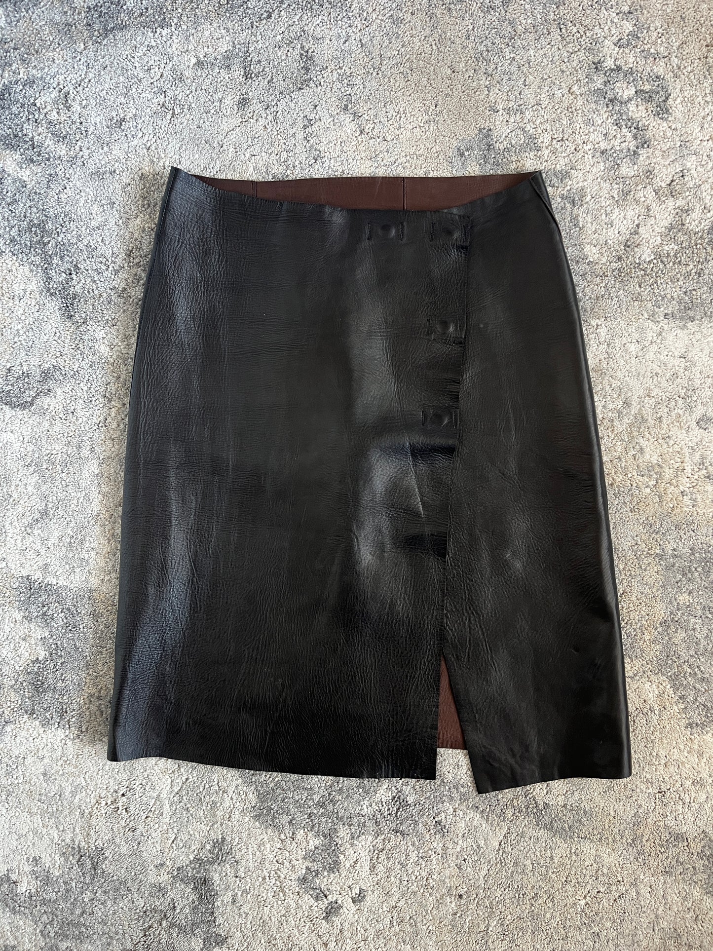 Jil Sander 2000's leather skirt