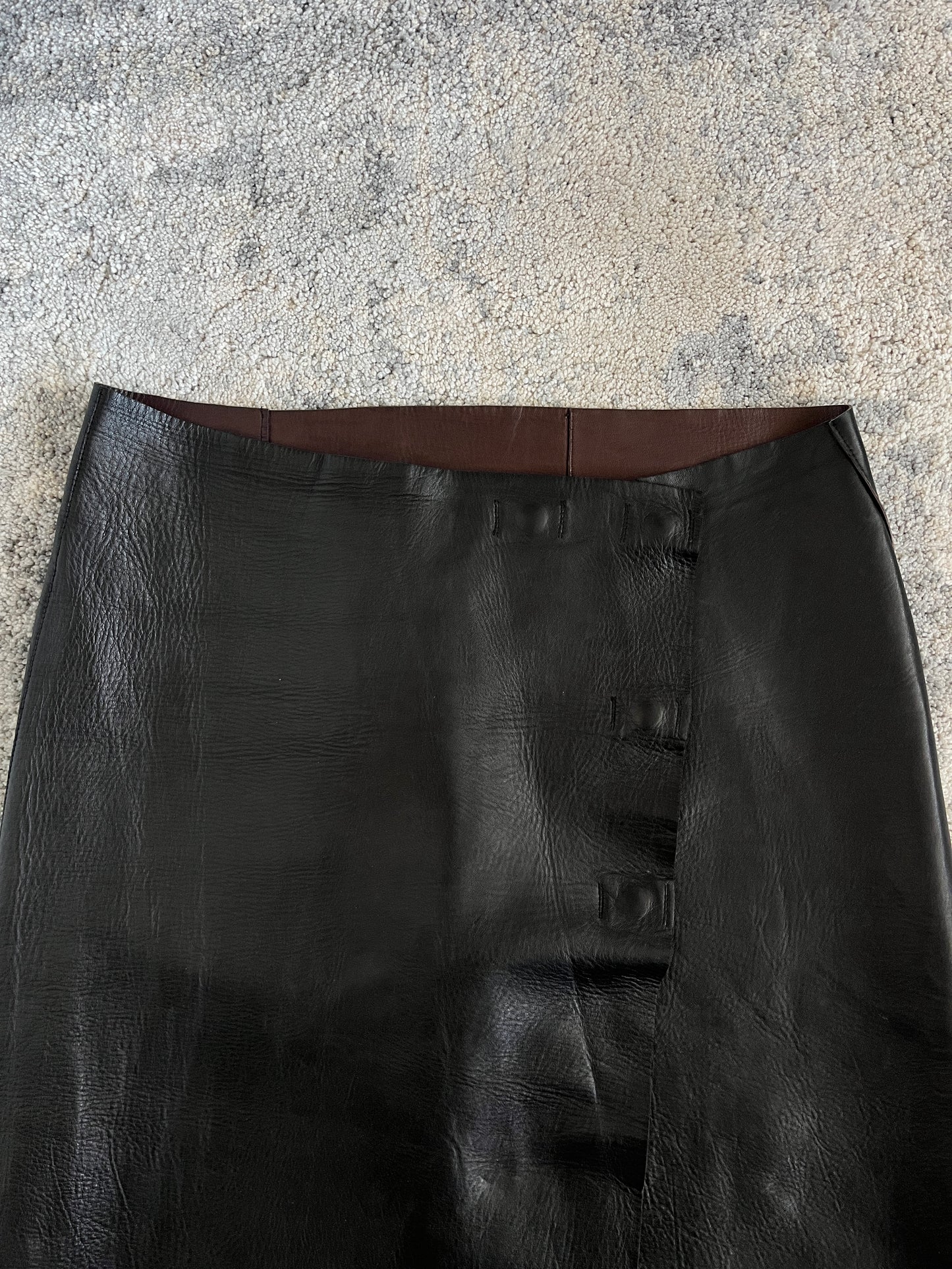 Jil Sander 2000's leather skirt