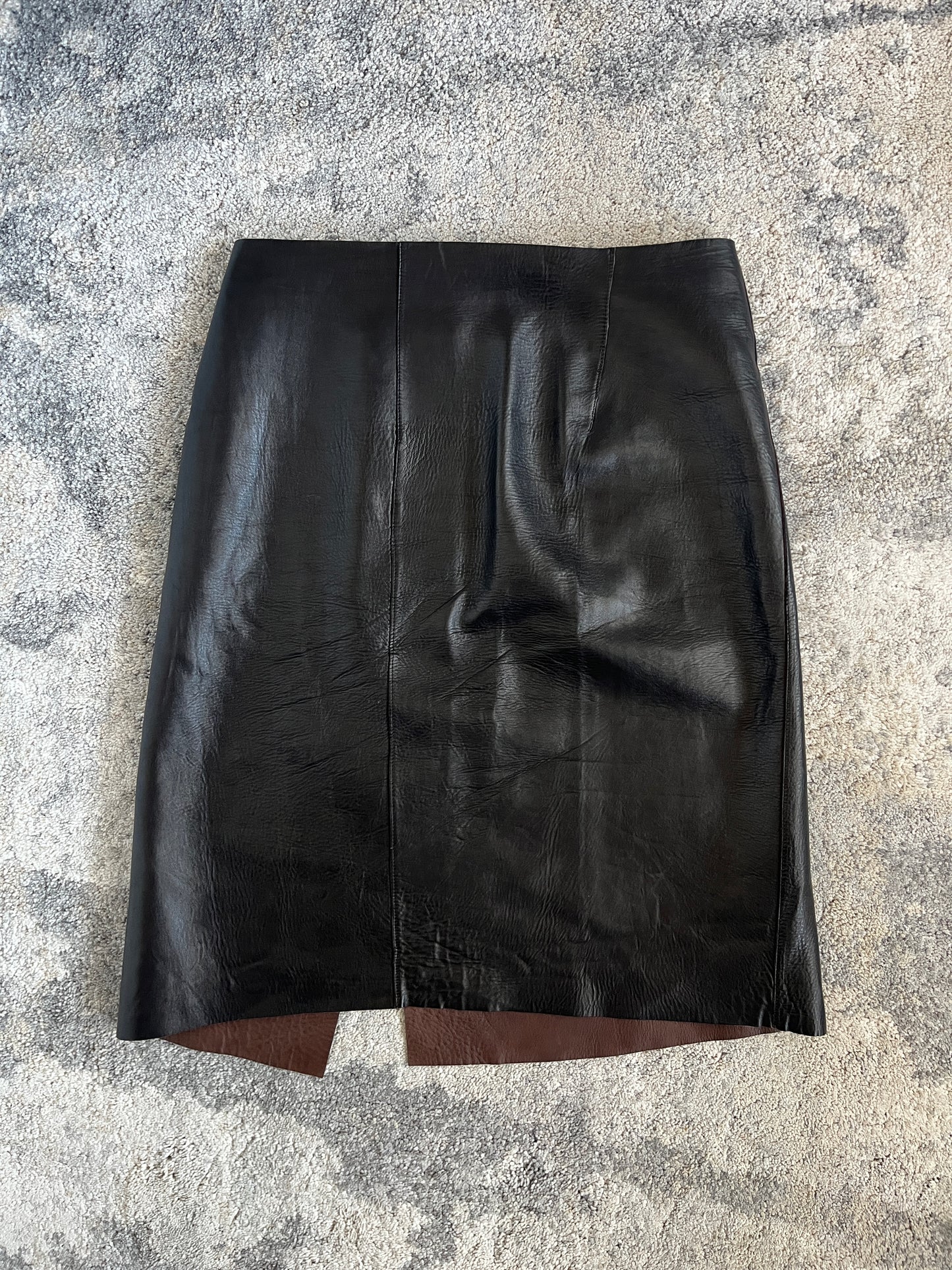 Jil Sander 2000's leather skirt