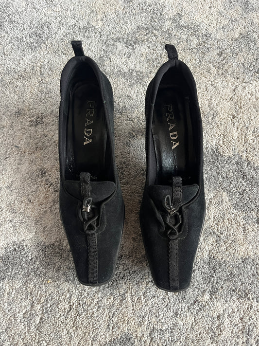 Prada FW1999 suede heels