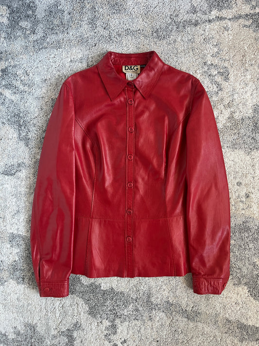 Dolce & Gabbana 2000's leather jacket