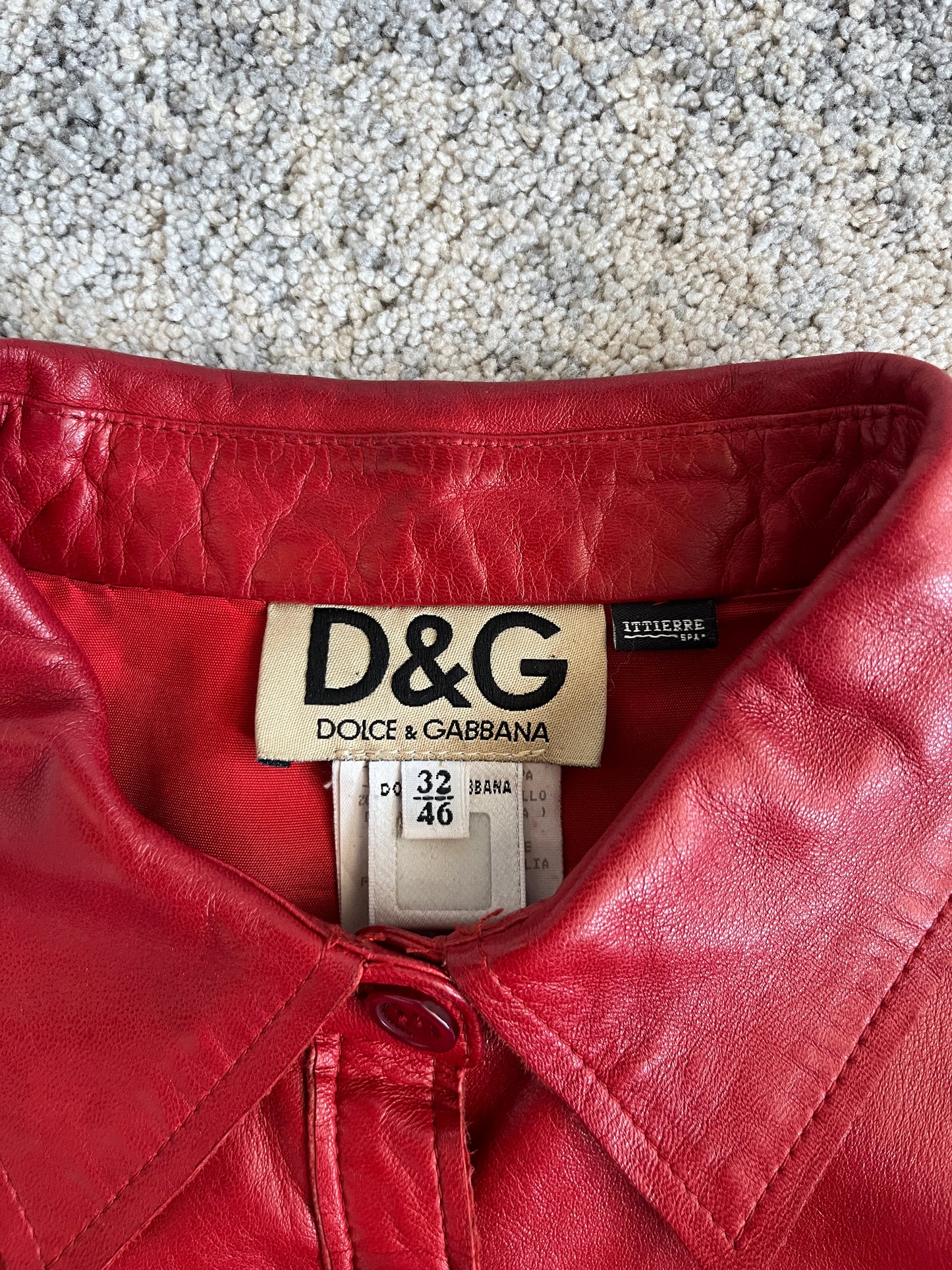Dolce & Gabbana 2000's leather jacket