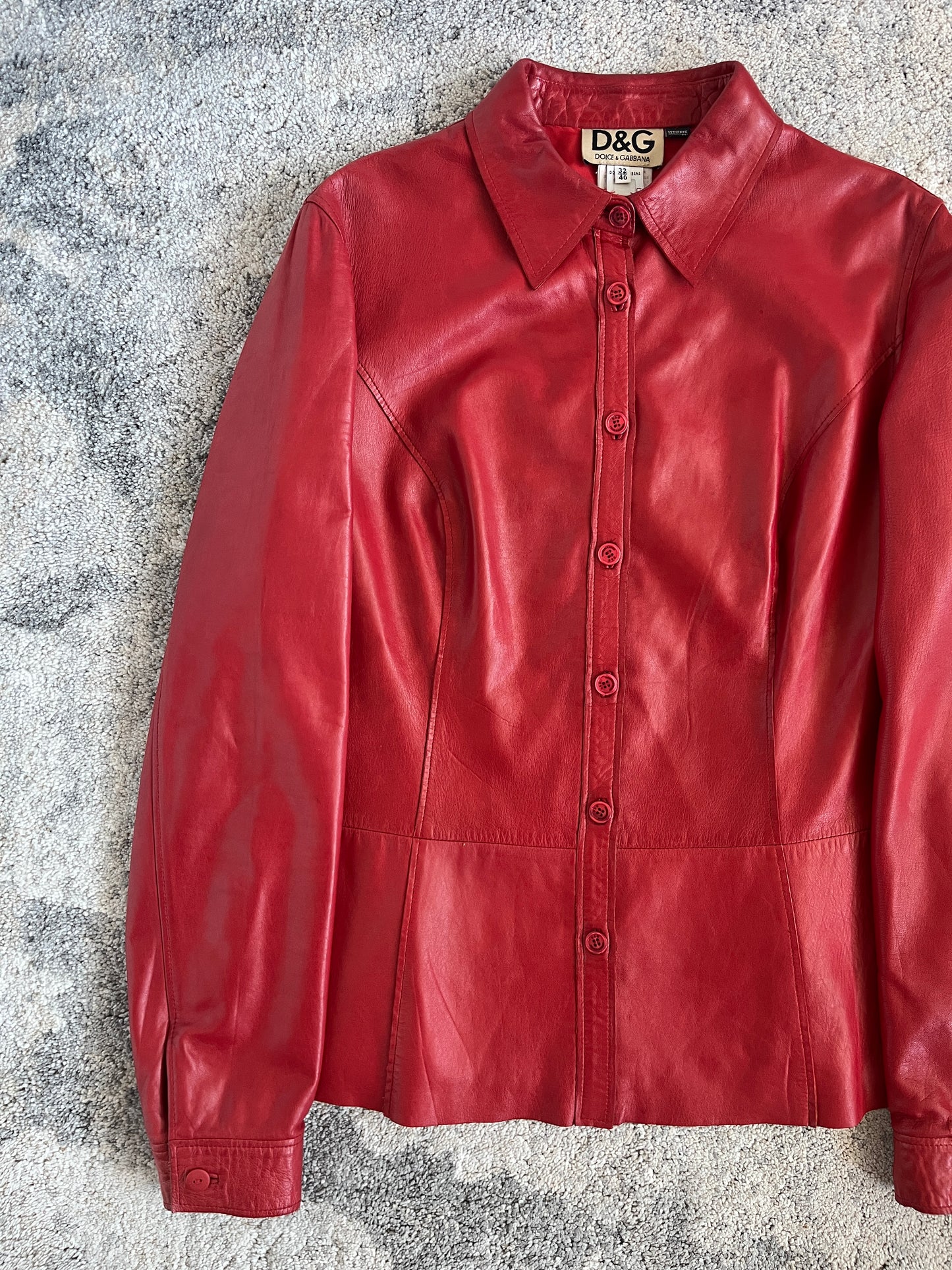 Dolce & Gabbana 2000's leather jacket