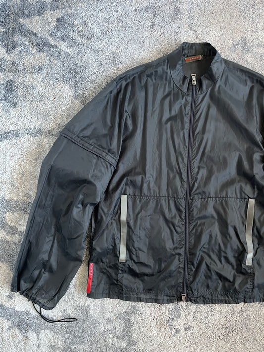 Prada SS1999 nylon transparent convertible jacket