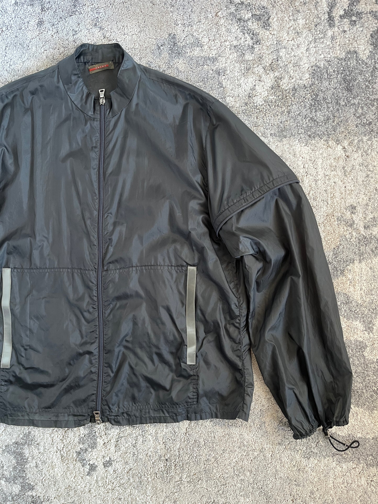 Prada SS1999 nylon transparent convertible jacket