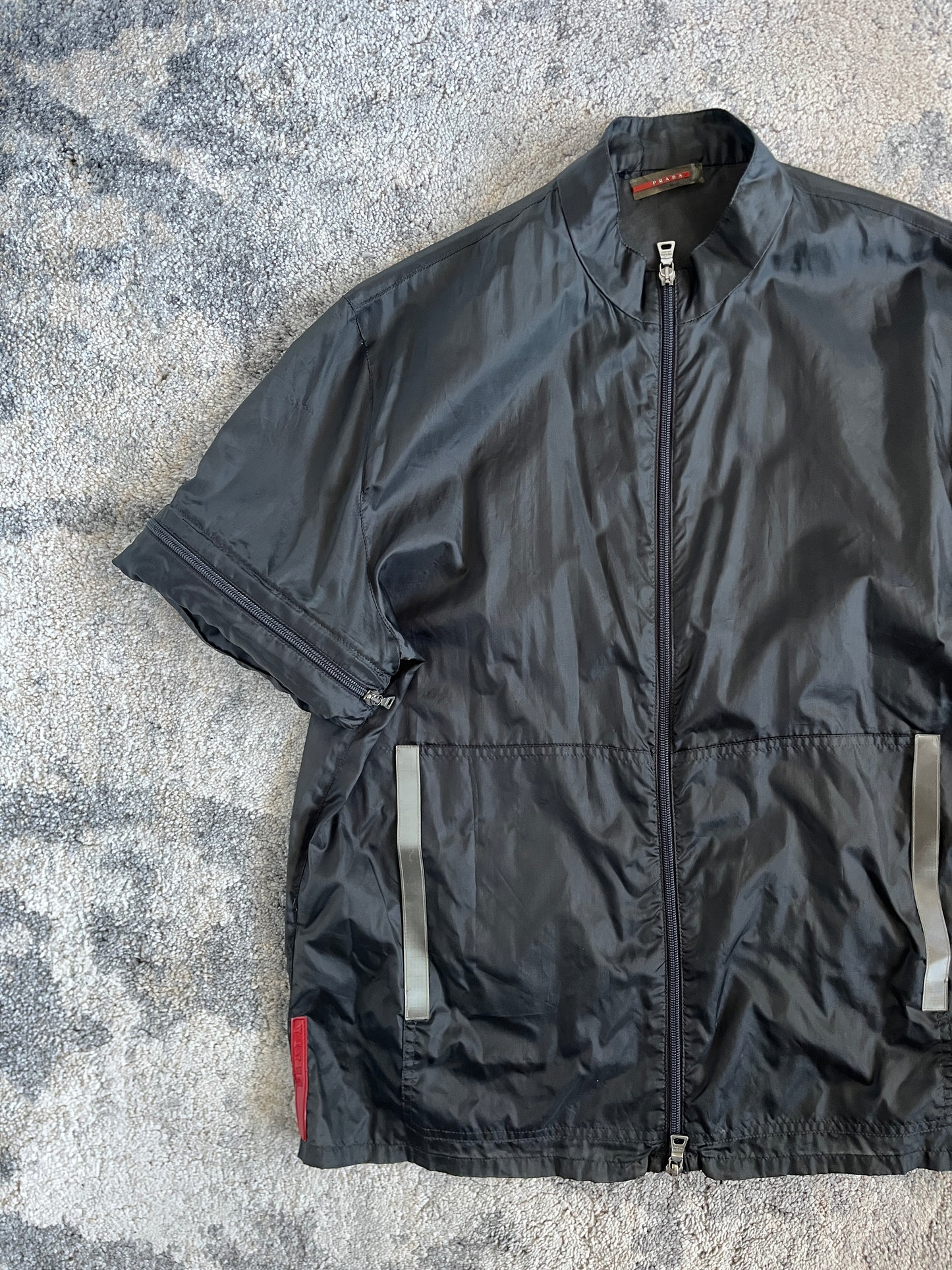 Prada SS1999 nylon transparent convertible jacket