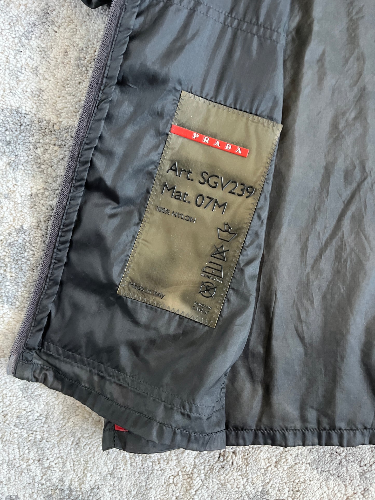 Prada SS1999 nylon transparent convertible jacket