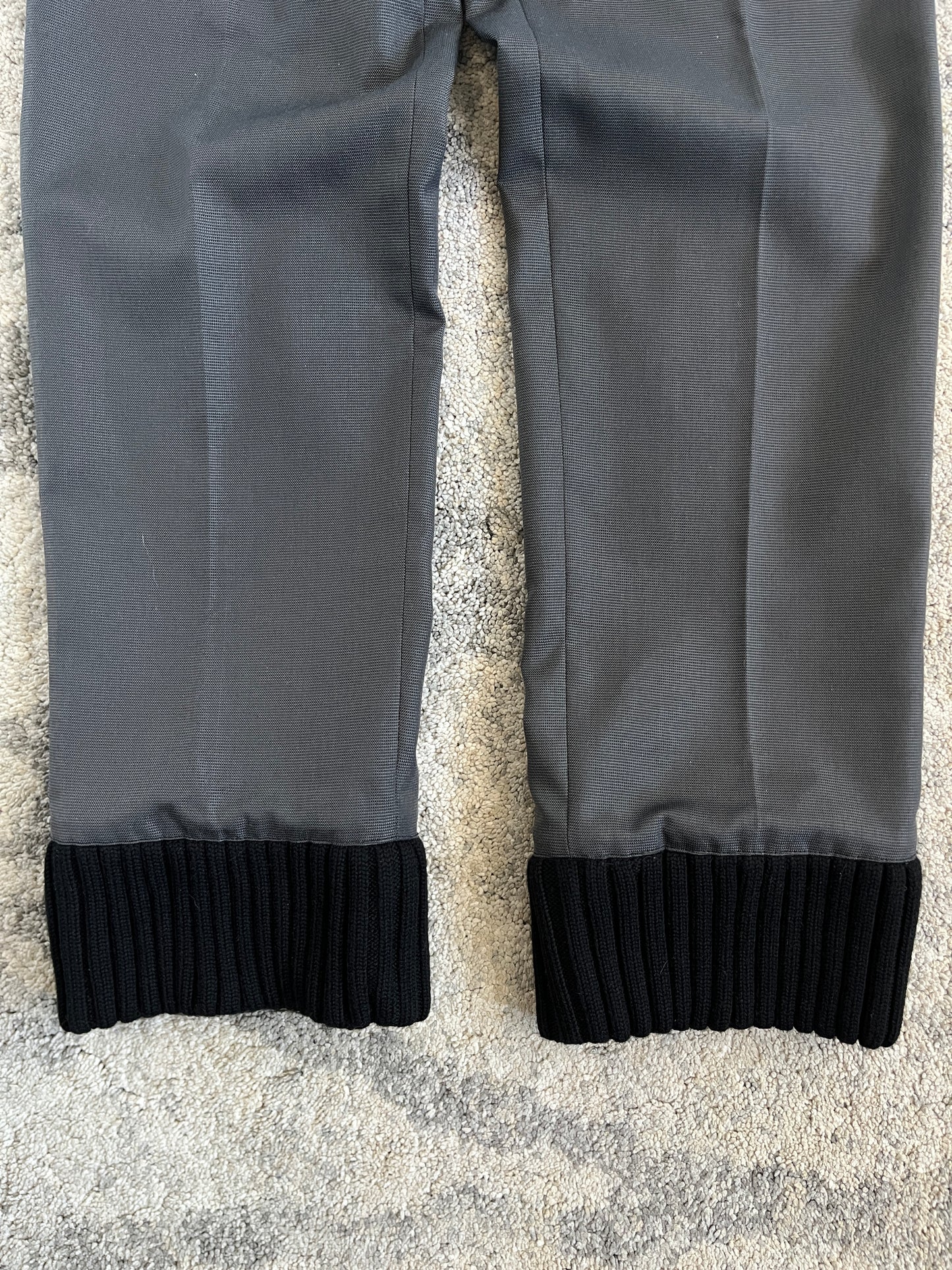 Miu Miu FW1999 nylon wool cuffs pants