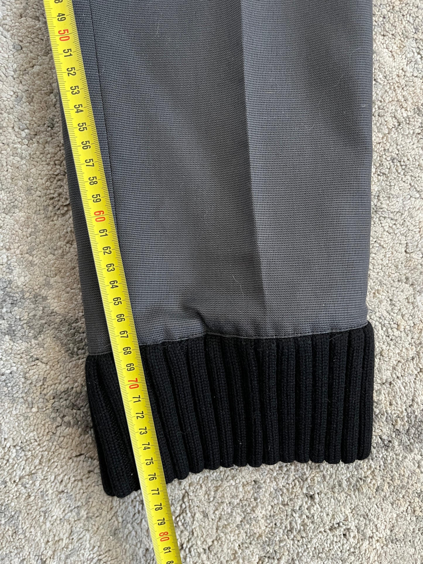 Miu Miu FW1999 nylon wool cuffs pants