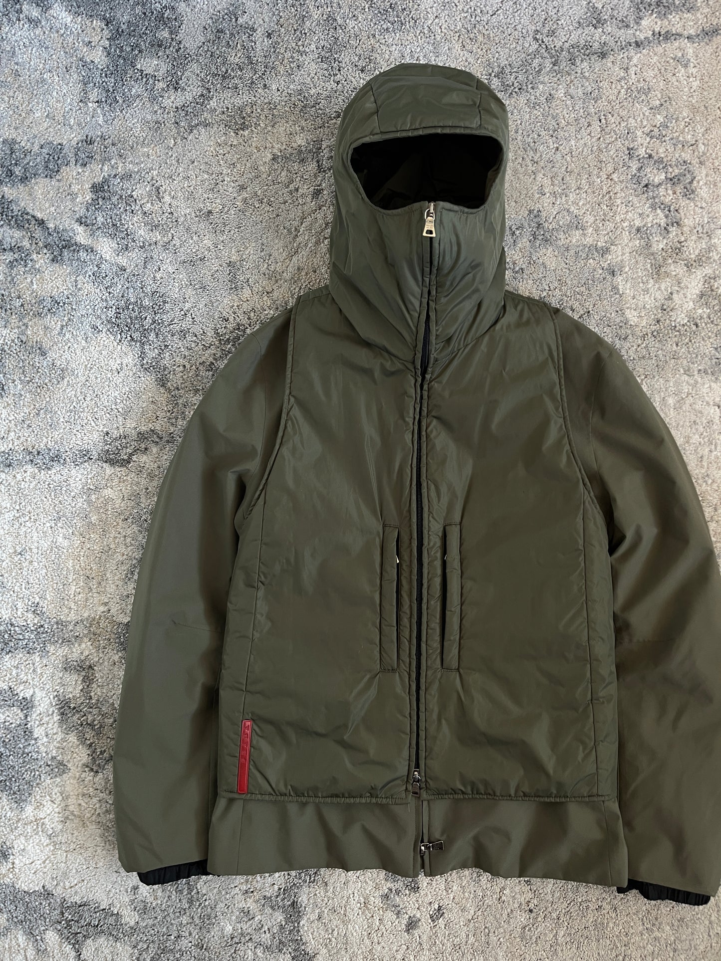 Prada FW1999 nylon jacket set 2 in 1