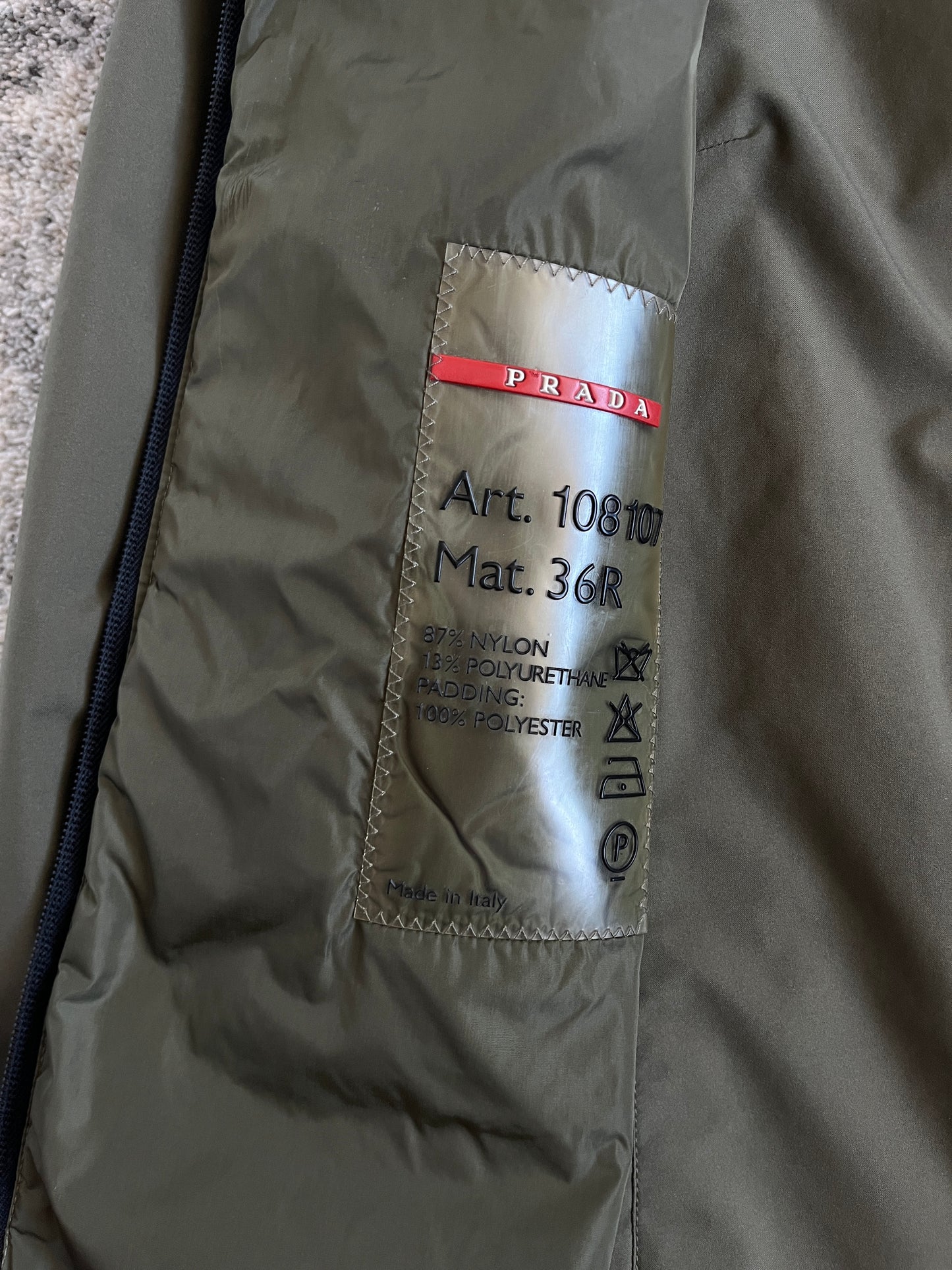 Prada FW1999 nylon jacket set 2 in 1