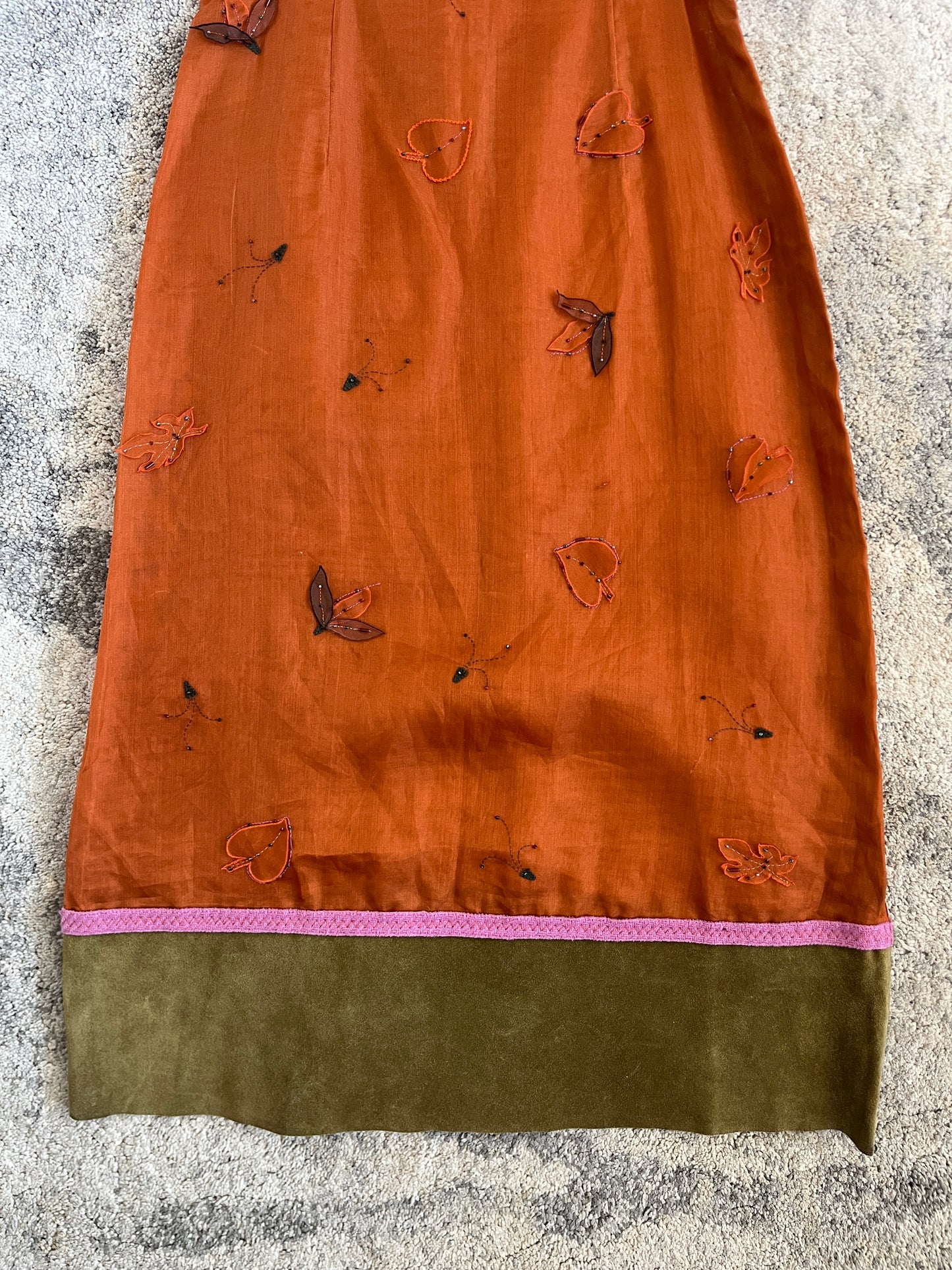 Prada FW1999 embroidery nylon dress