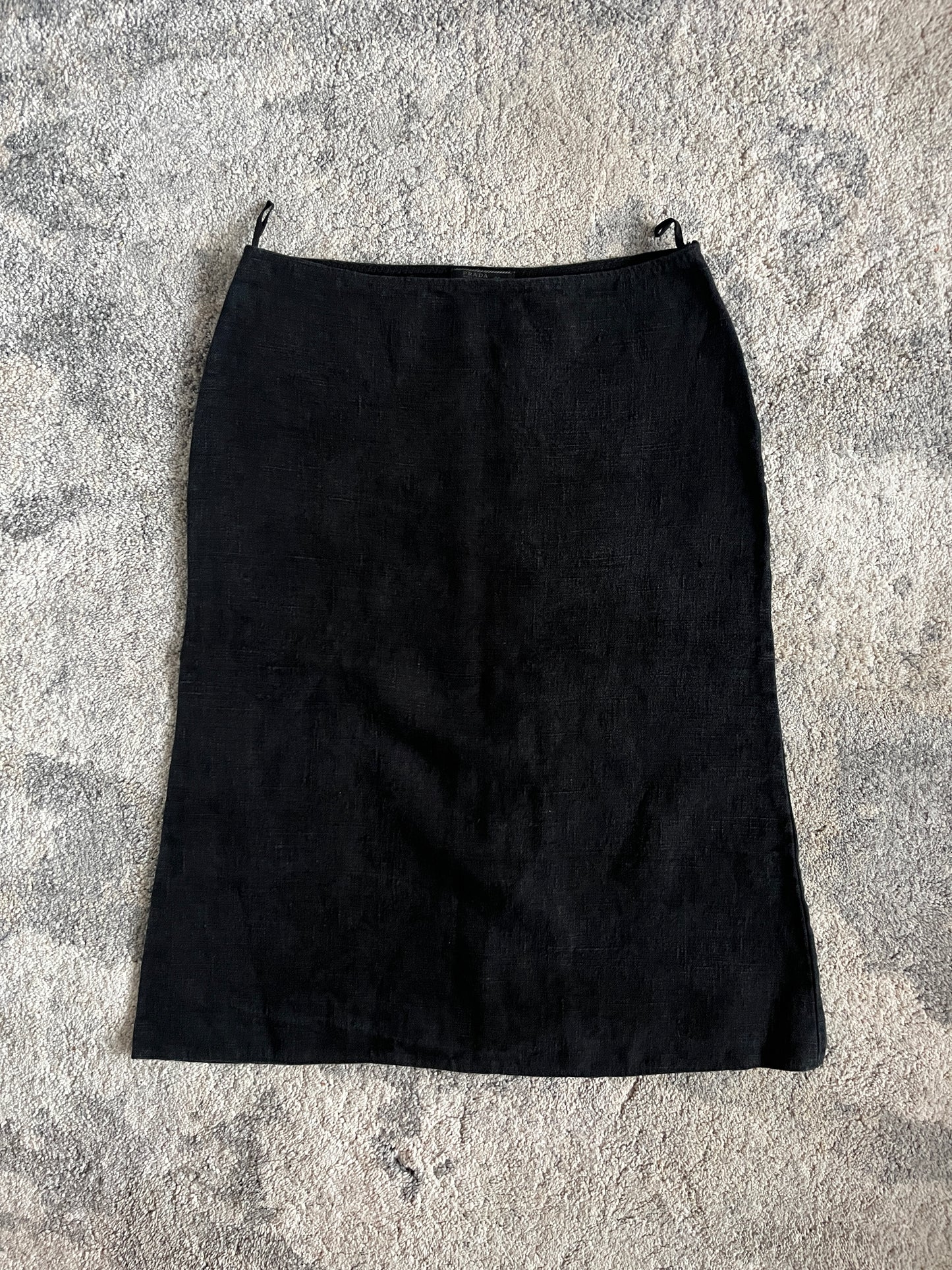 Prada SS1999 linen skirt