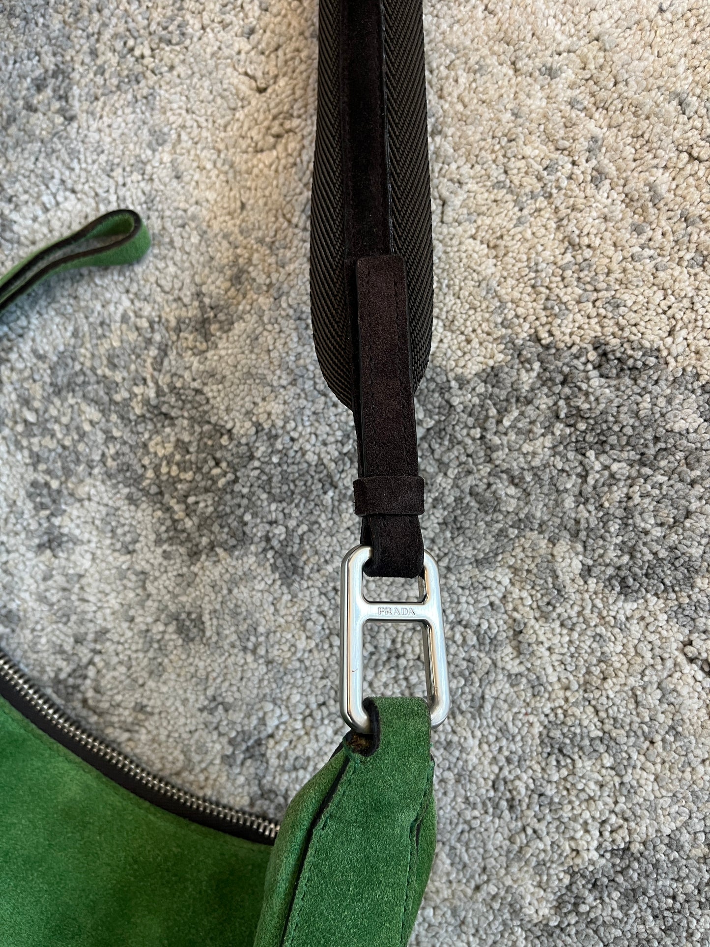 Prada FW1999 suede pocket bag