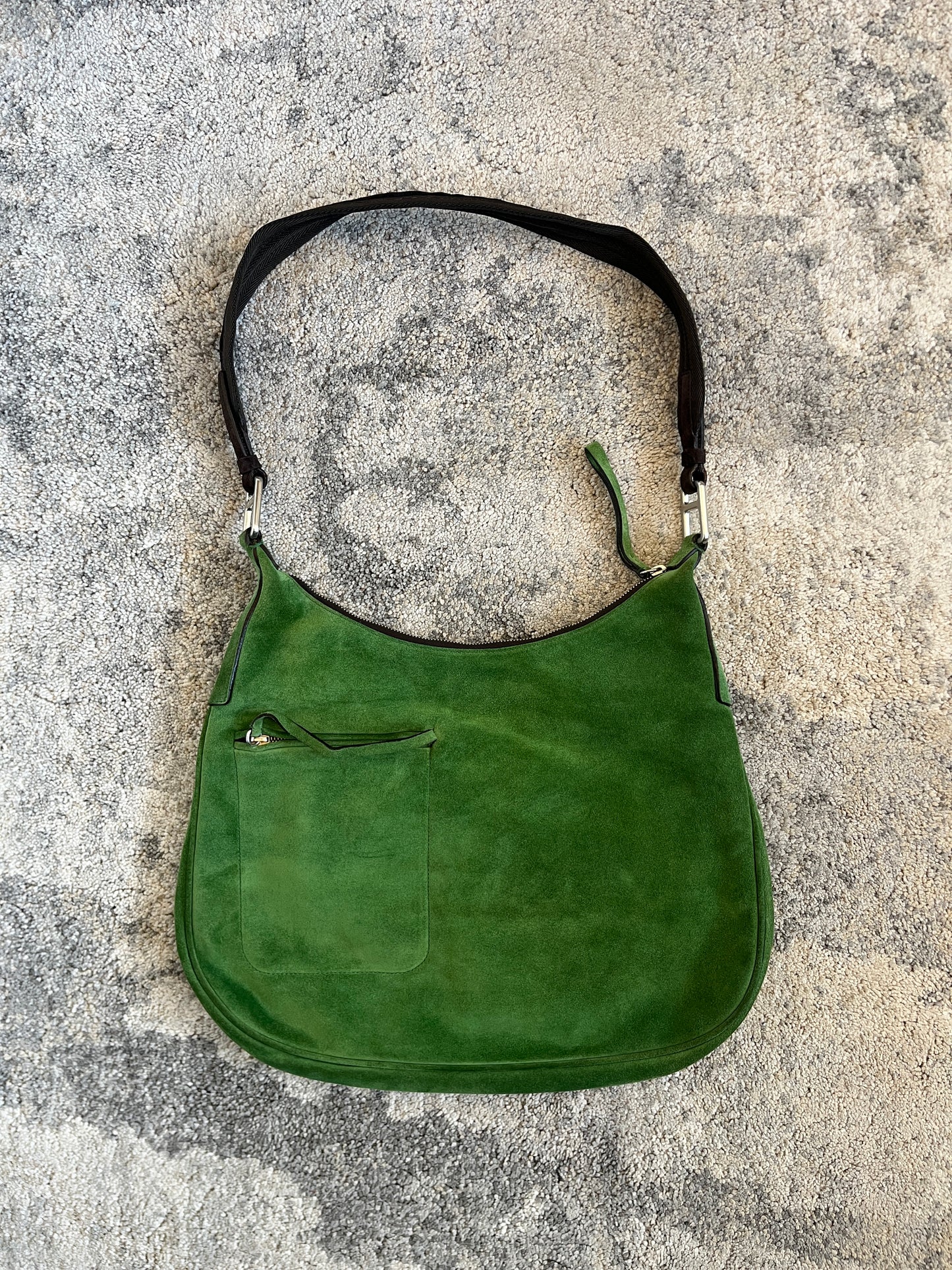 Prada FW1999 suede pocket bag