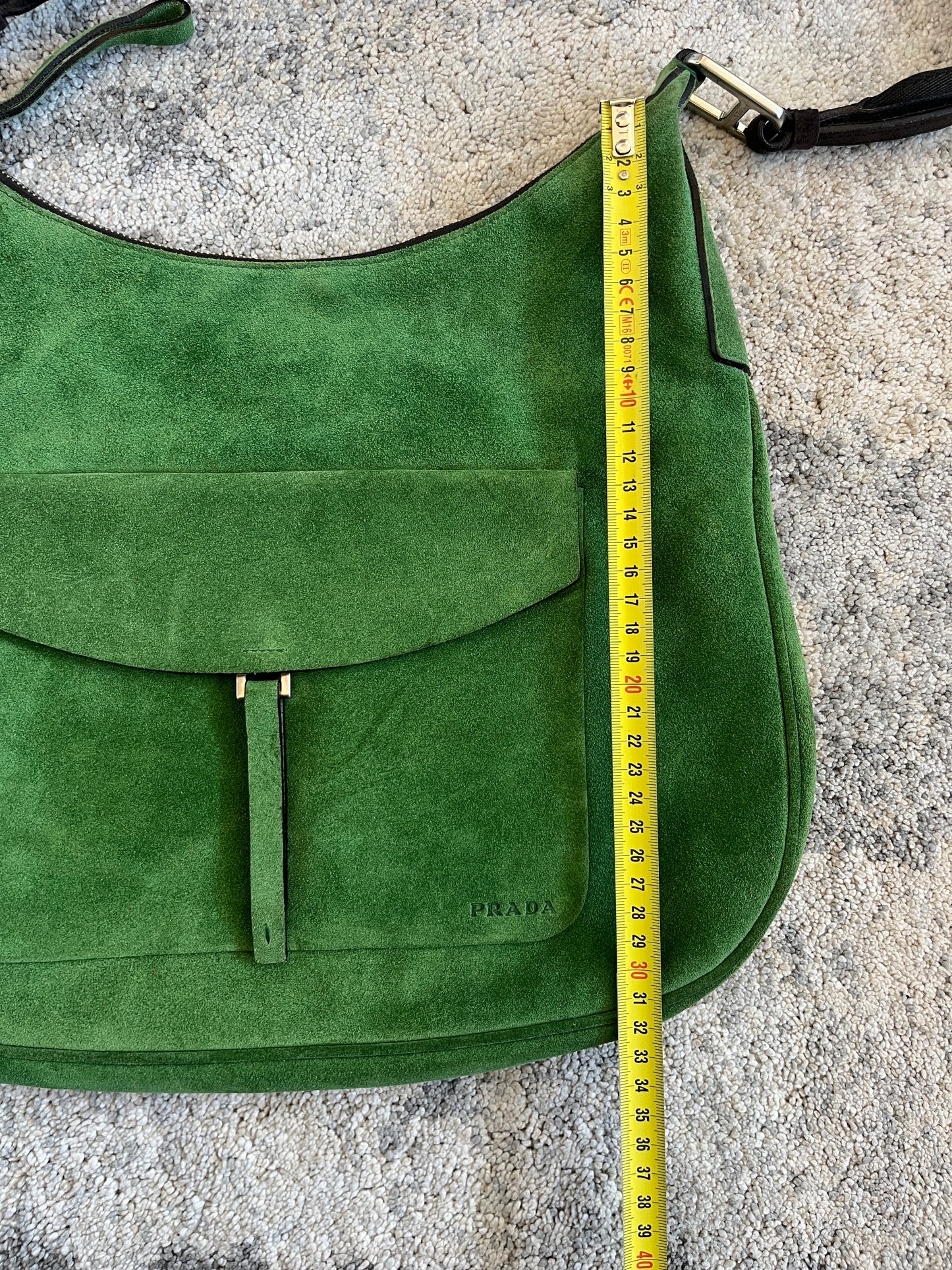 Prada FW1999 suede pocket bag