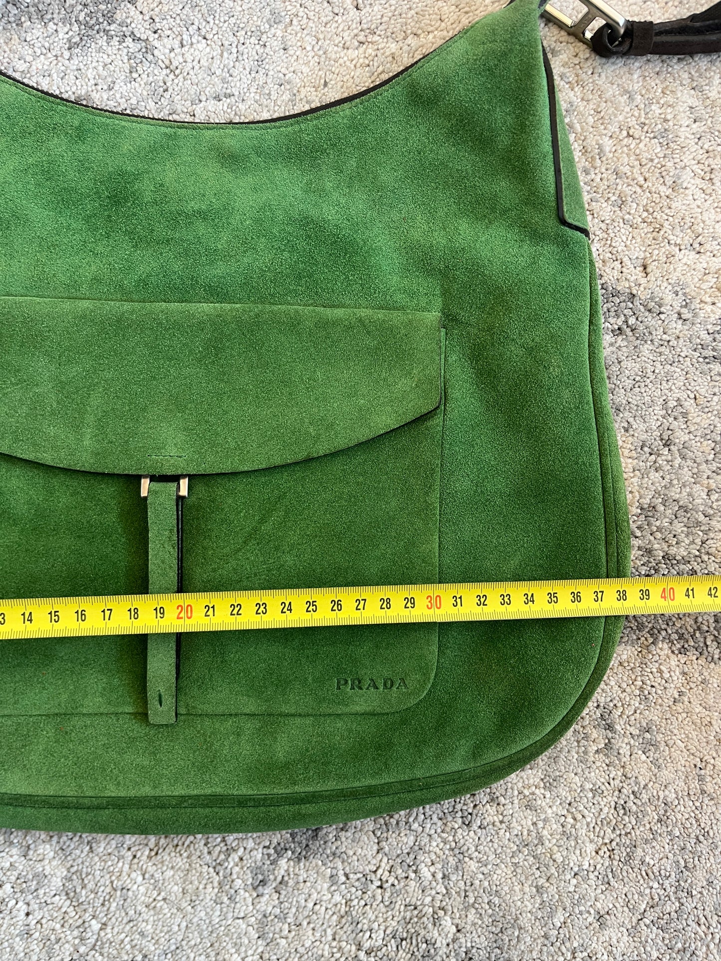 Prada FW1999 suede pocket bag