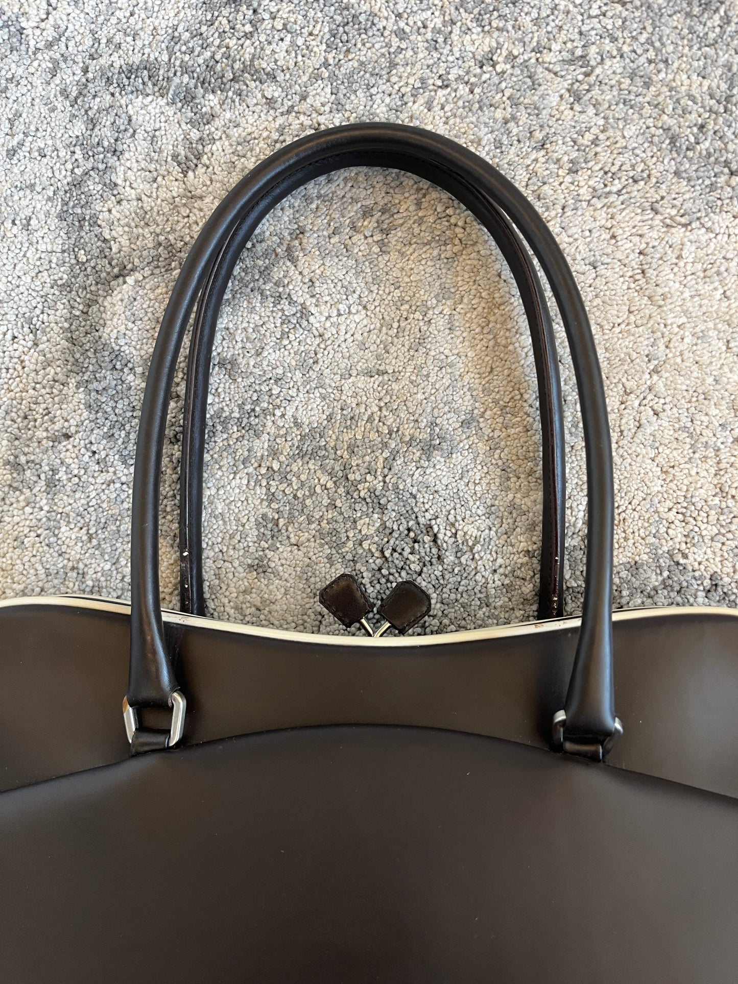 Prada FW2000 bowling leather bag