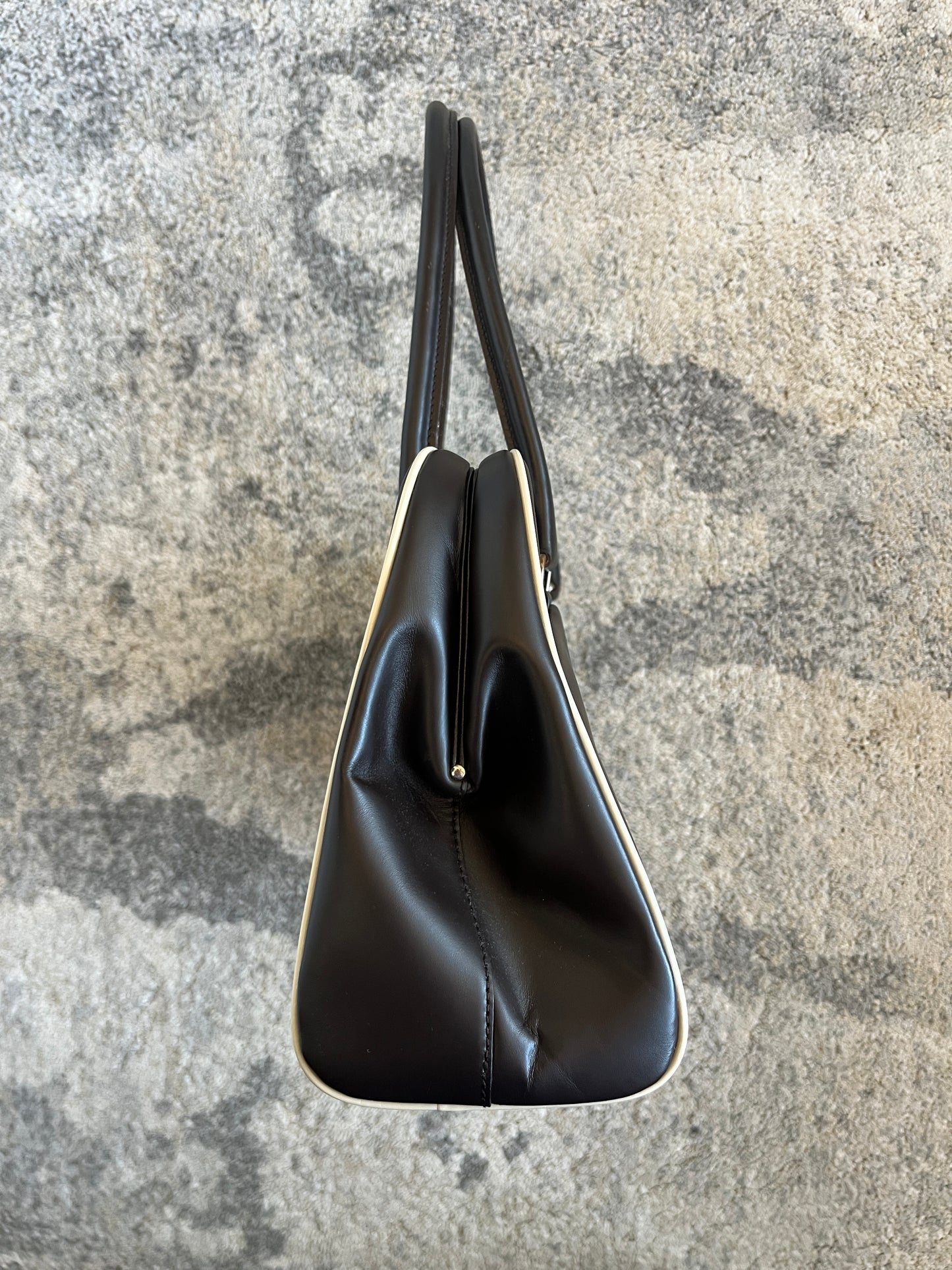 Prada FW2000 bowling leather bag