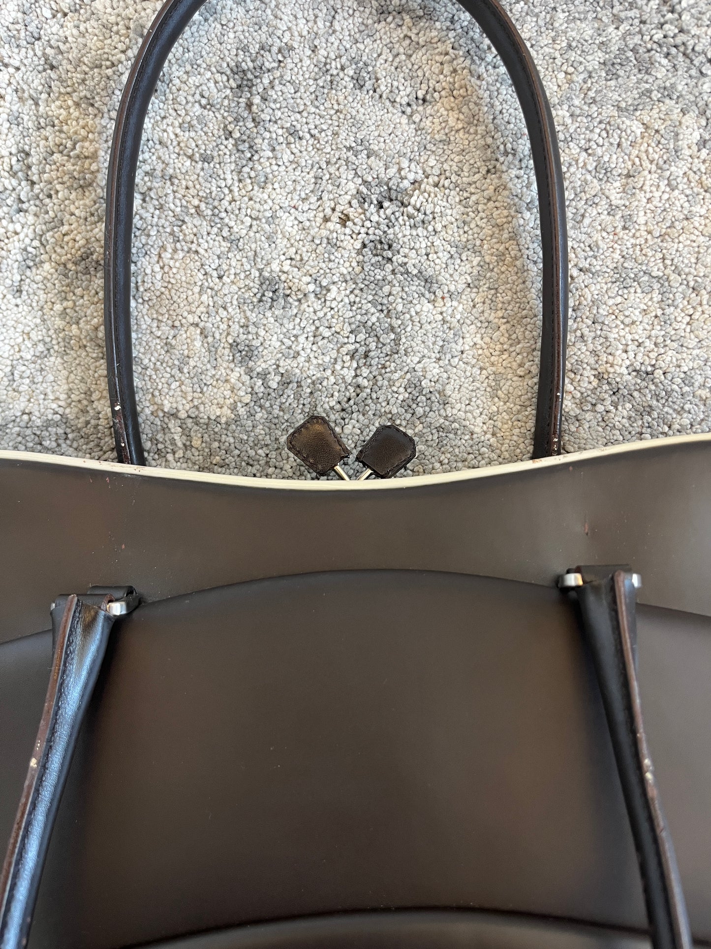 Prada FW2000 bowling leather bag