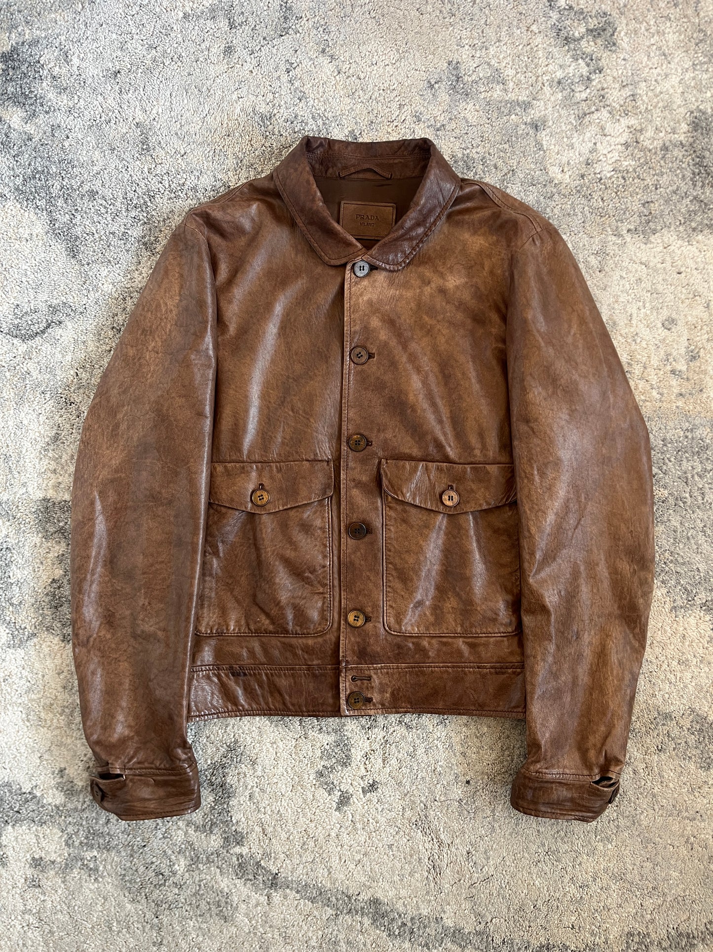 Prada 2010 soft leather jacket