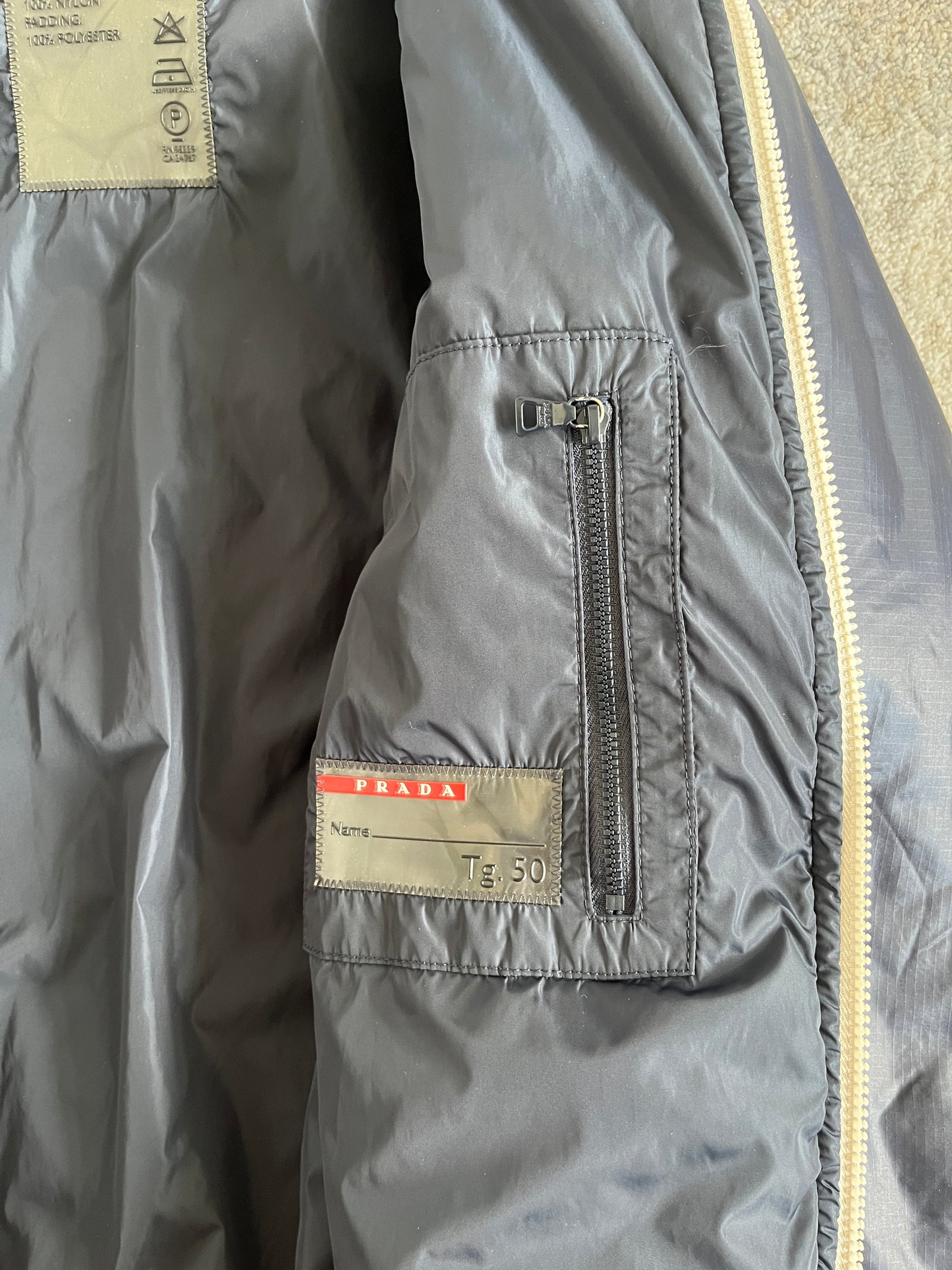 Prada 2000's astro nylon puffer jacket