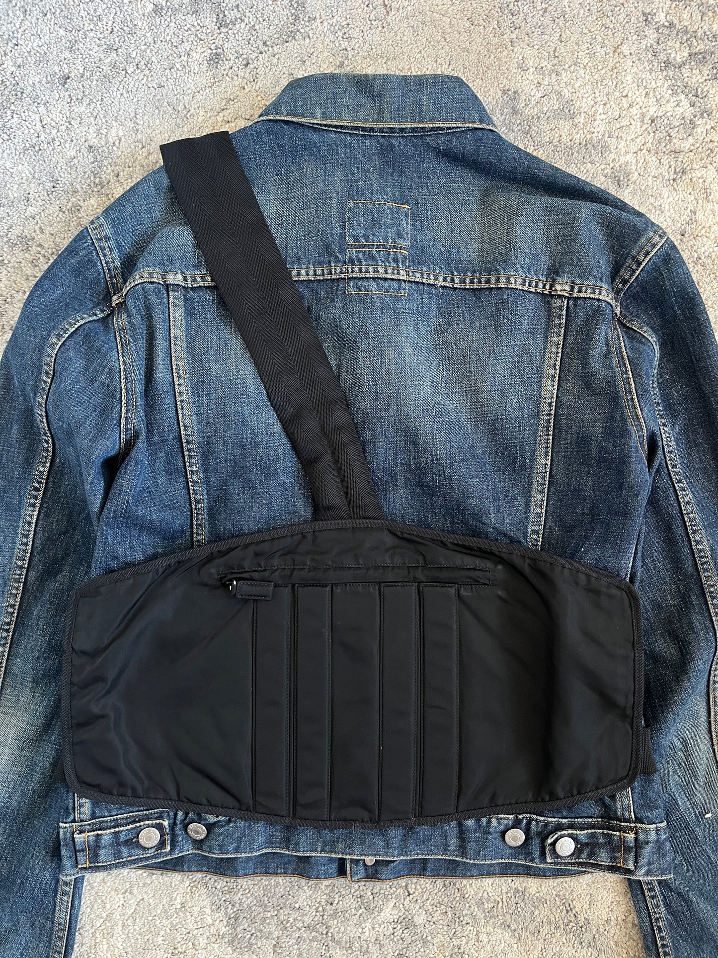 Prada FW1999 nylon chest rig bag