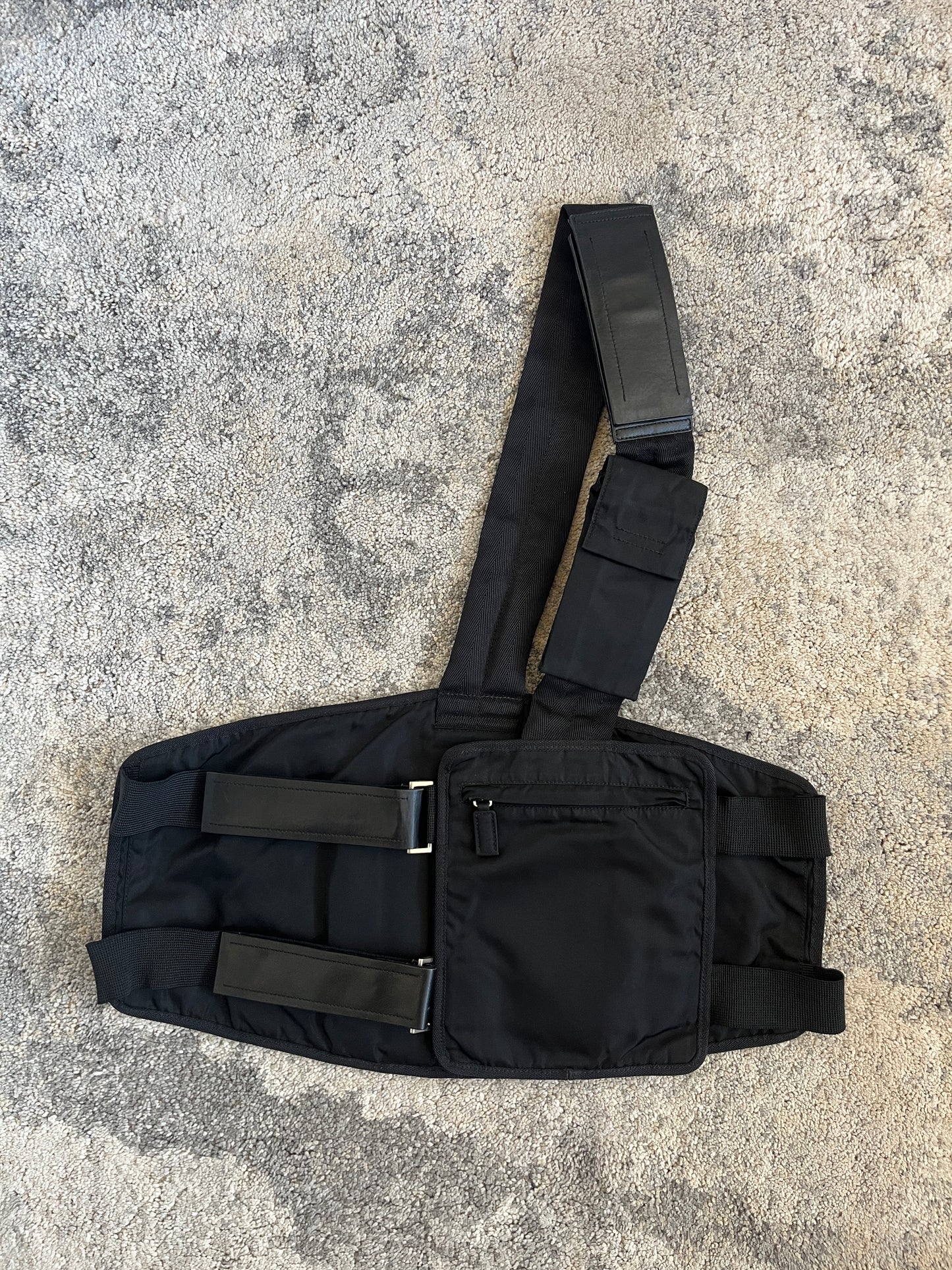 Prada FW1999 nylon chest rig bag