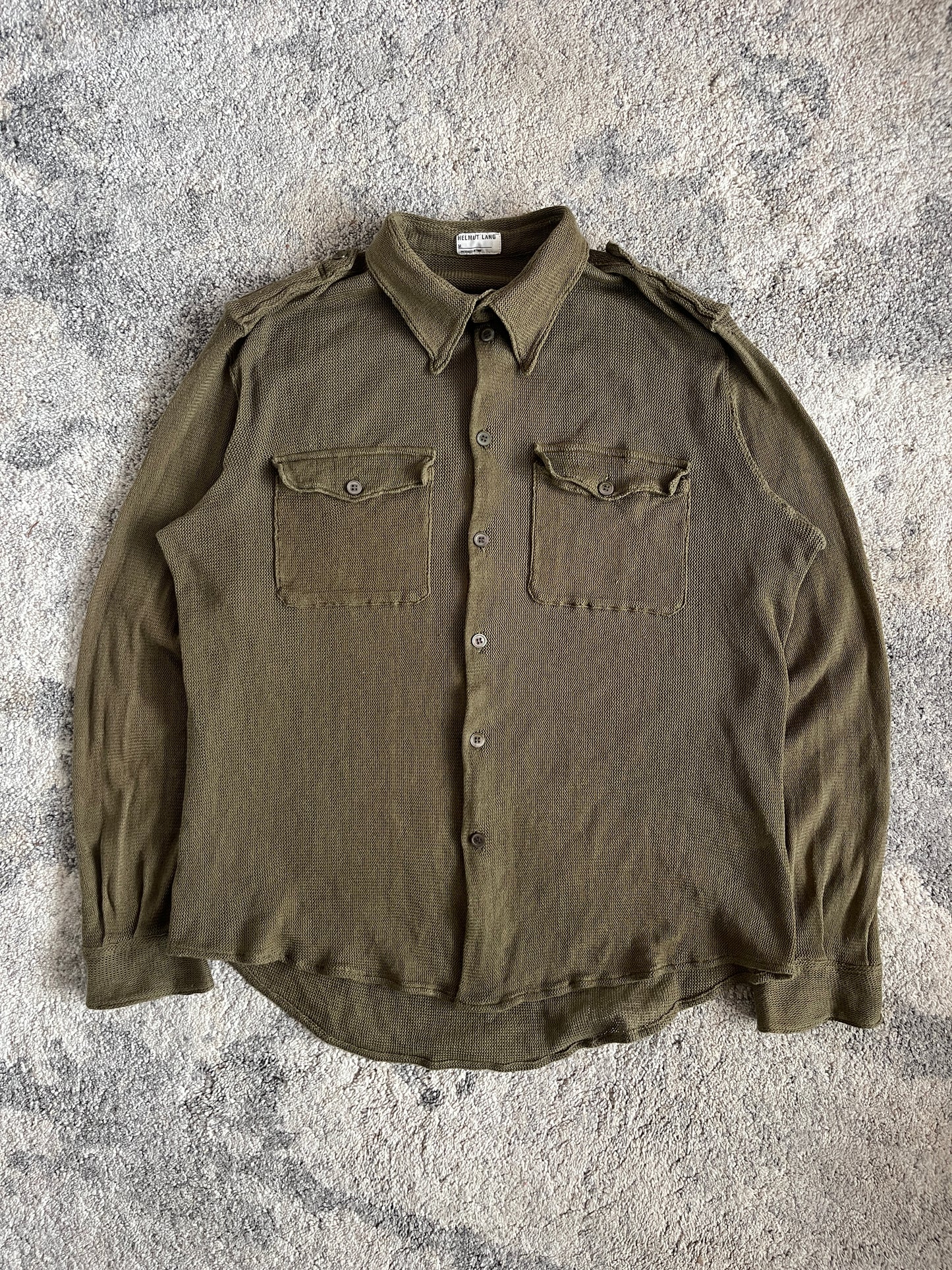 Helmut Lang 1996 light knit shirt