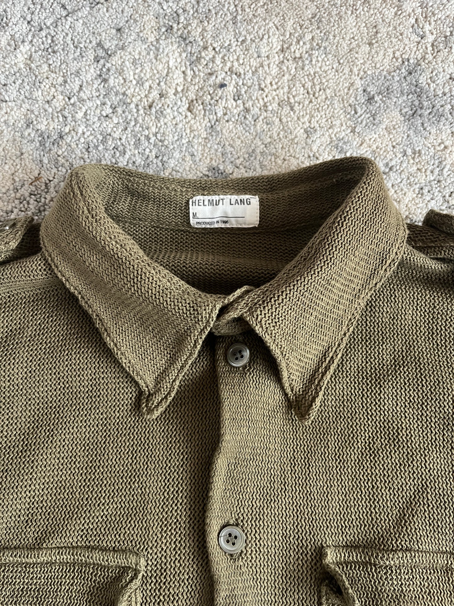 Helmut Lang 1996 light knit shirt
