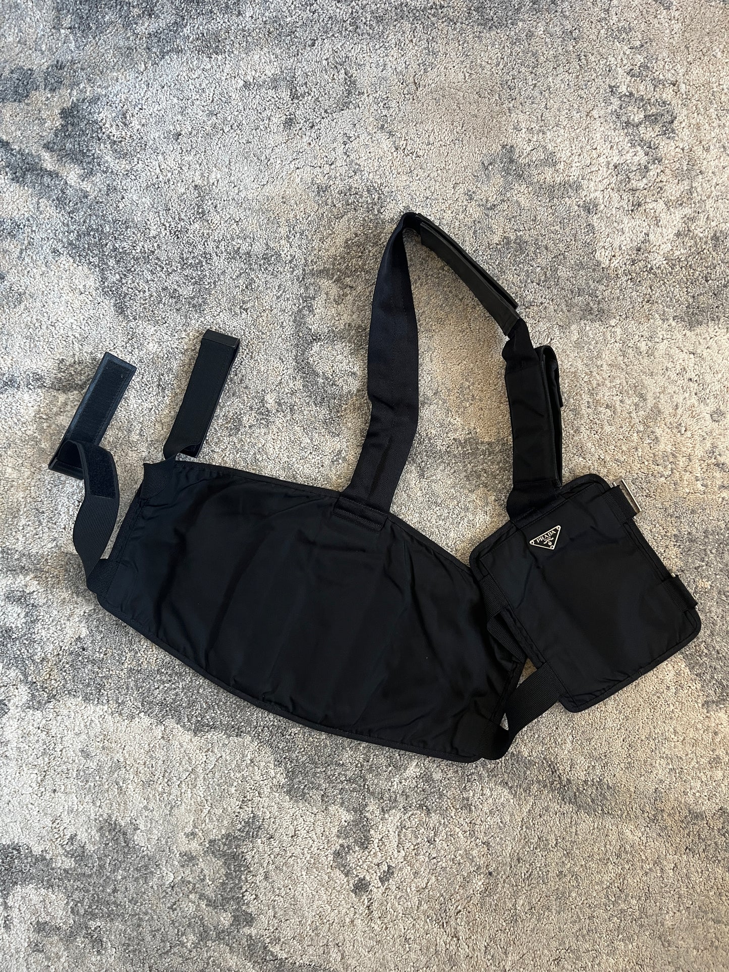 Prada FW1999 nylon chest rig bag