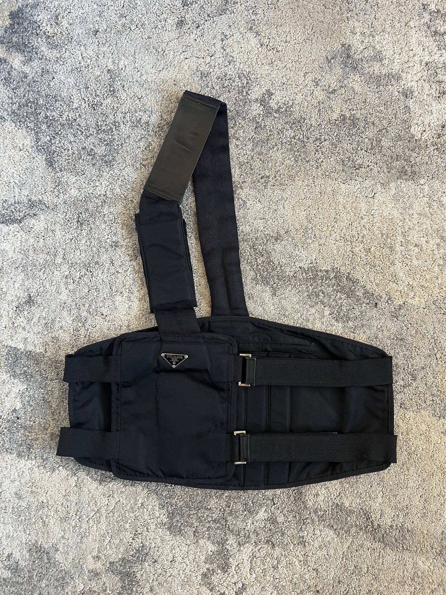 Prada FW1999 nylon chest rig bag