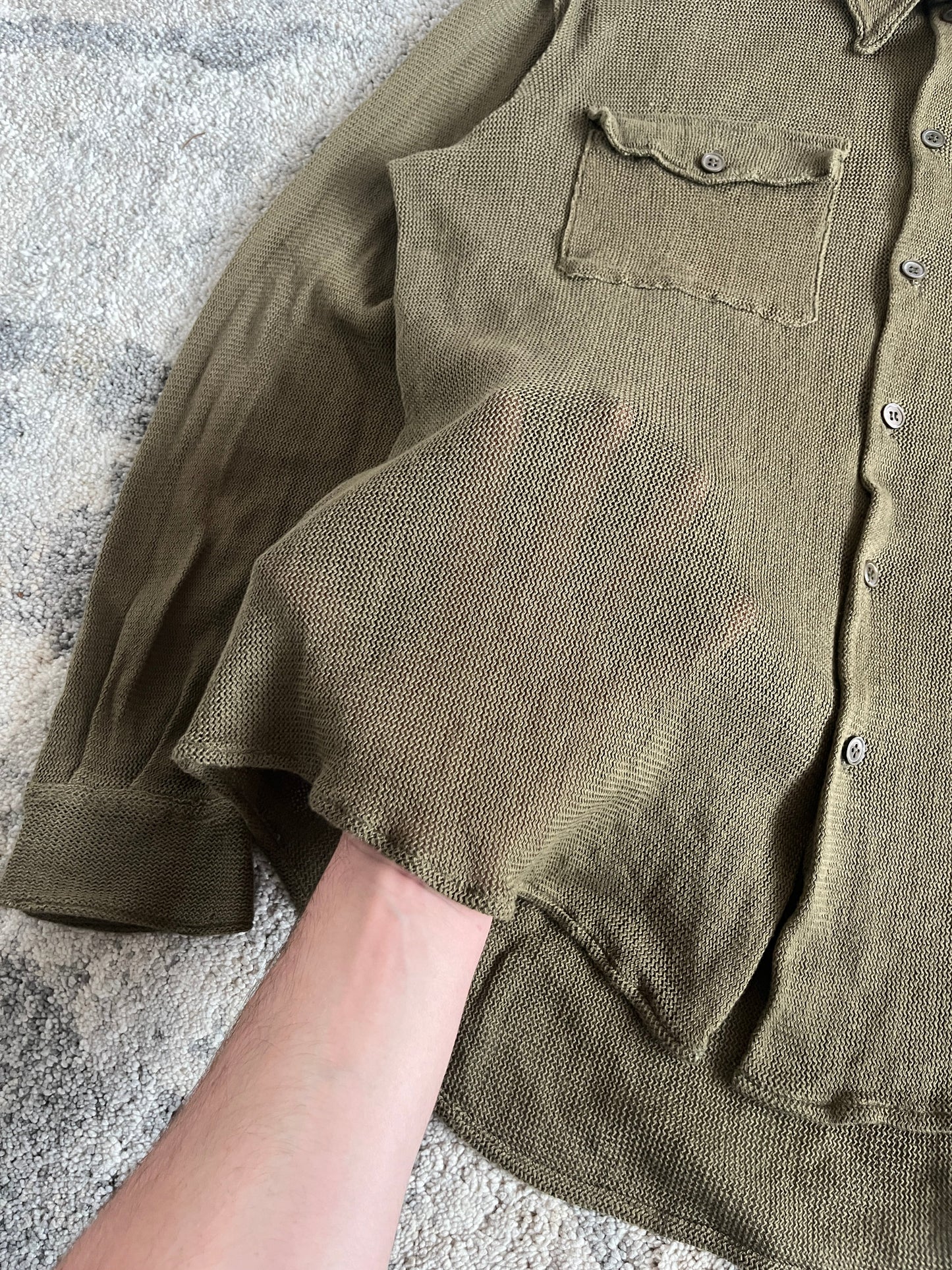 Helmut Lang 1996 light knit shirt