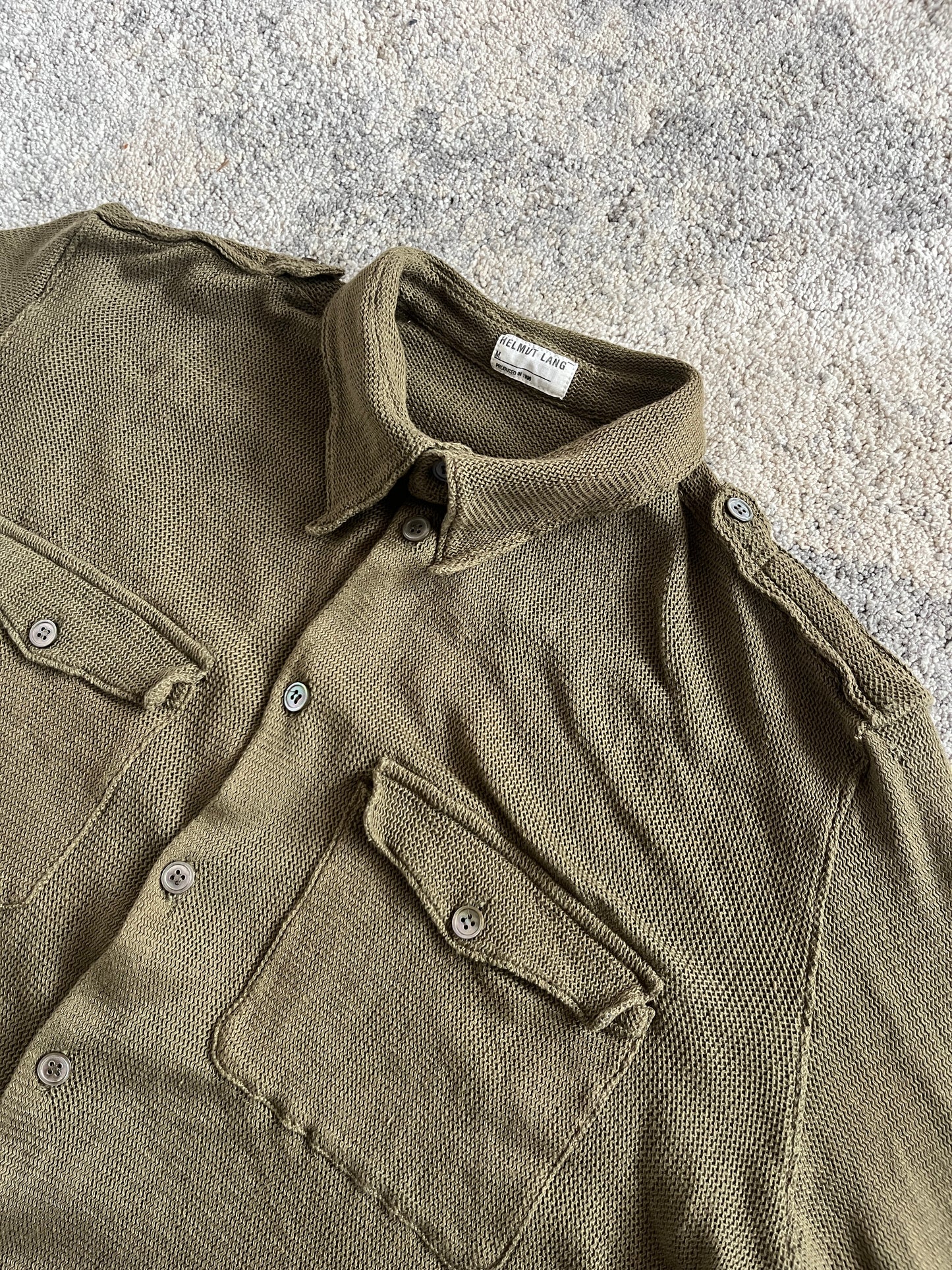 Helmut Lang 1996 light knit shirt