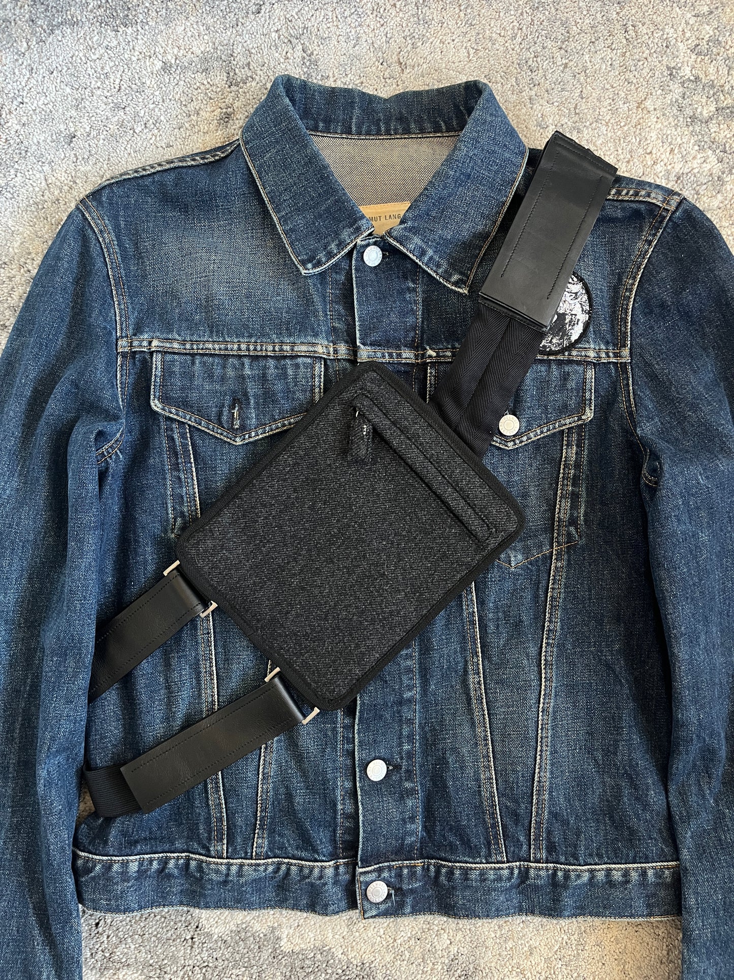 Prada FW1999 wool crossbody bag