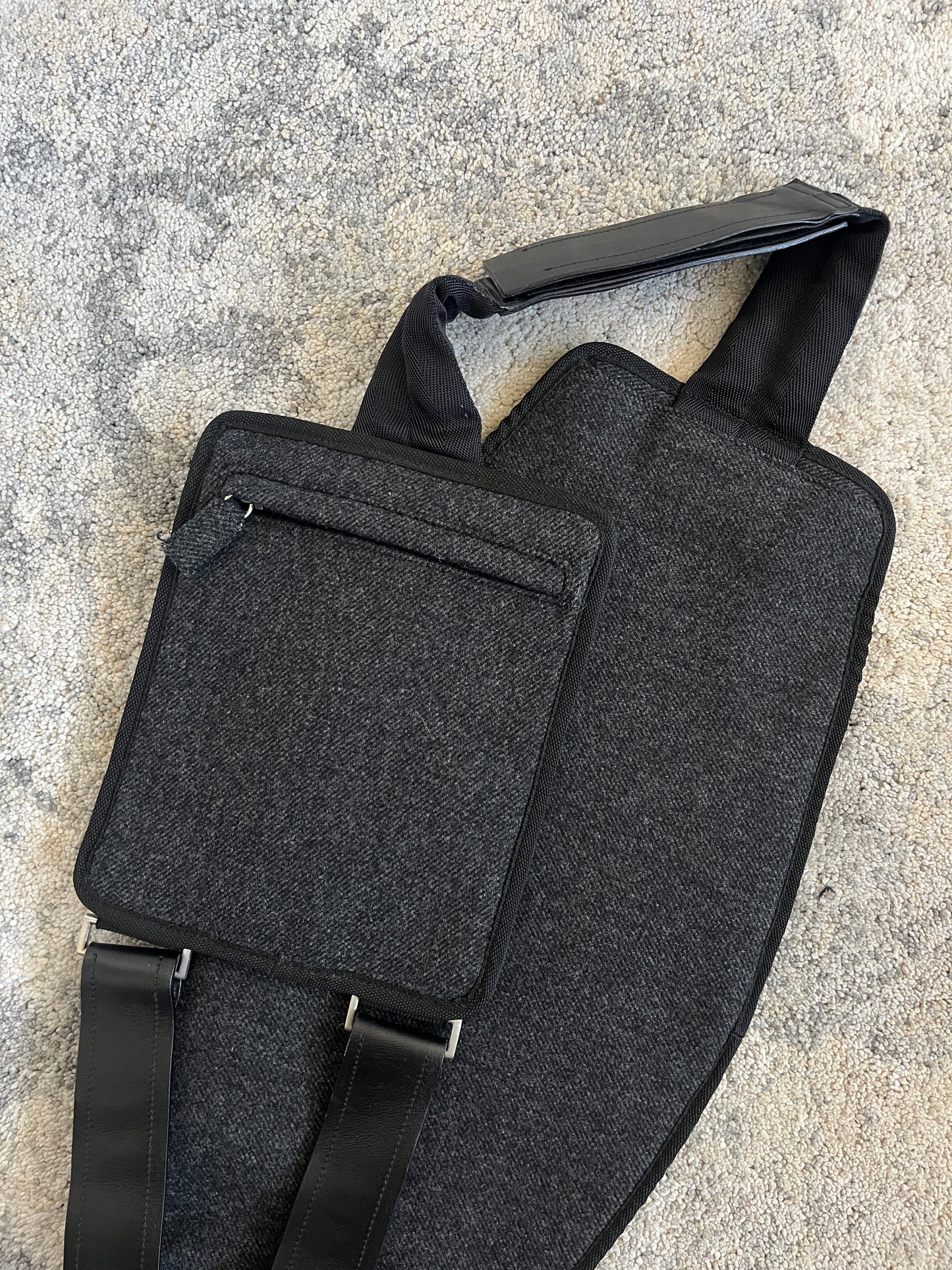Prada FW1999 wool crossbody bag