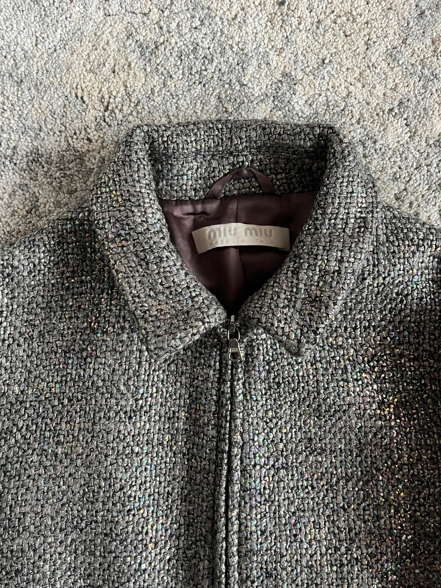 Miu Miu FW1998 wool iridescent set