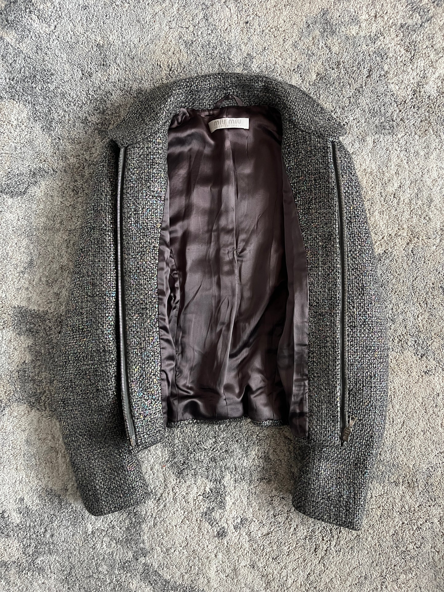 Miu Miu FW1998 wool iridescent set